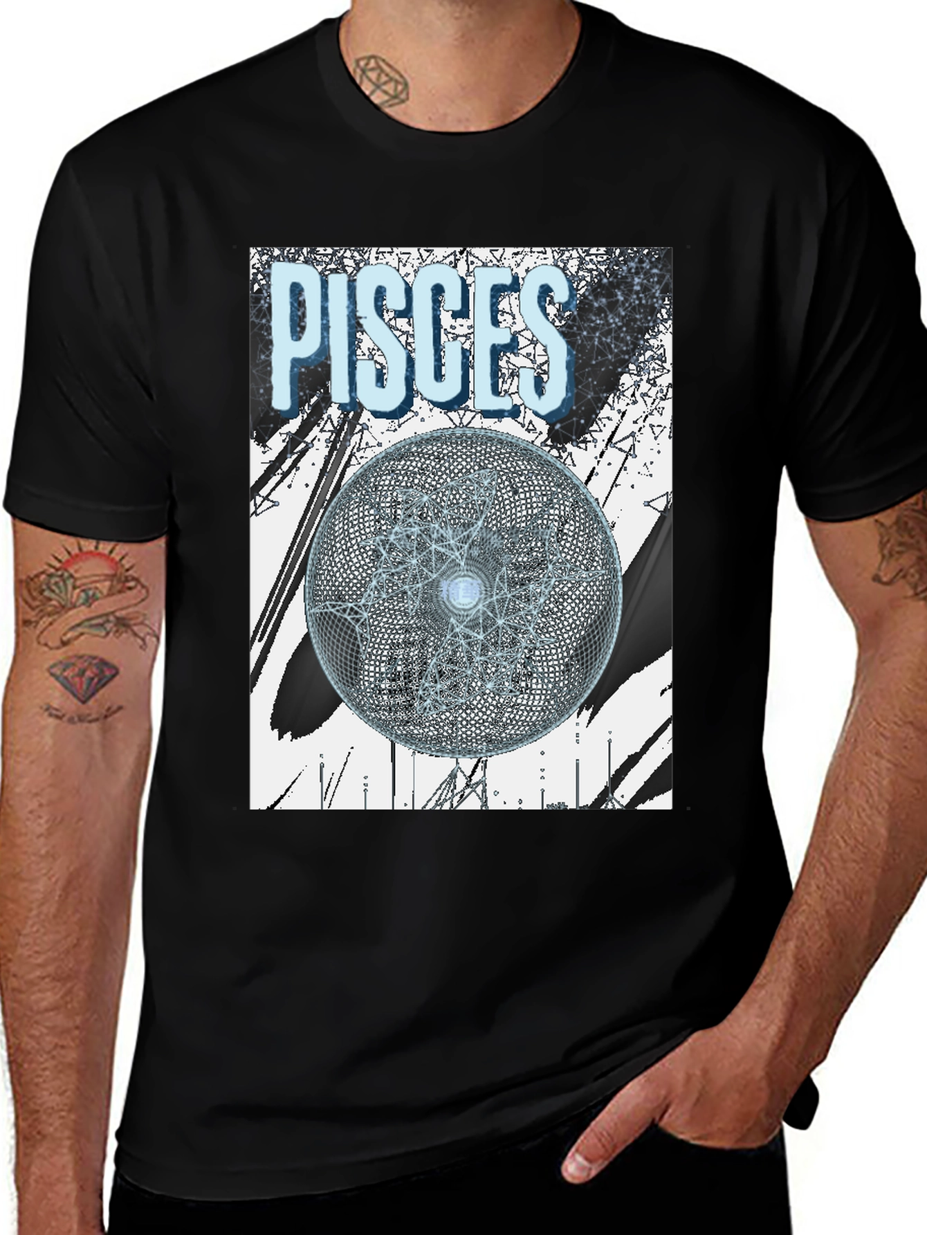 Pisces Zodiac Graphic T-Shirt - Astrology Tee