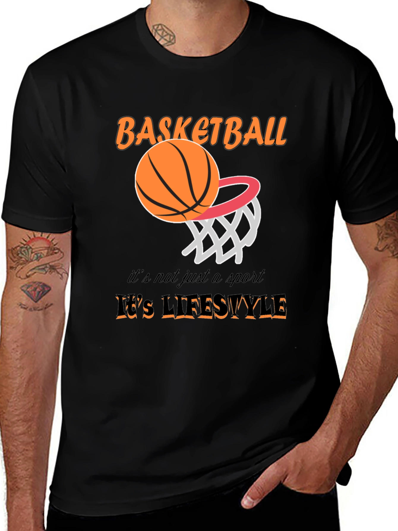 Variant 26 of Basketball Lifestyle Graphic Tee