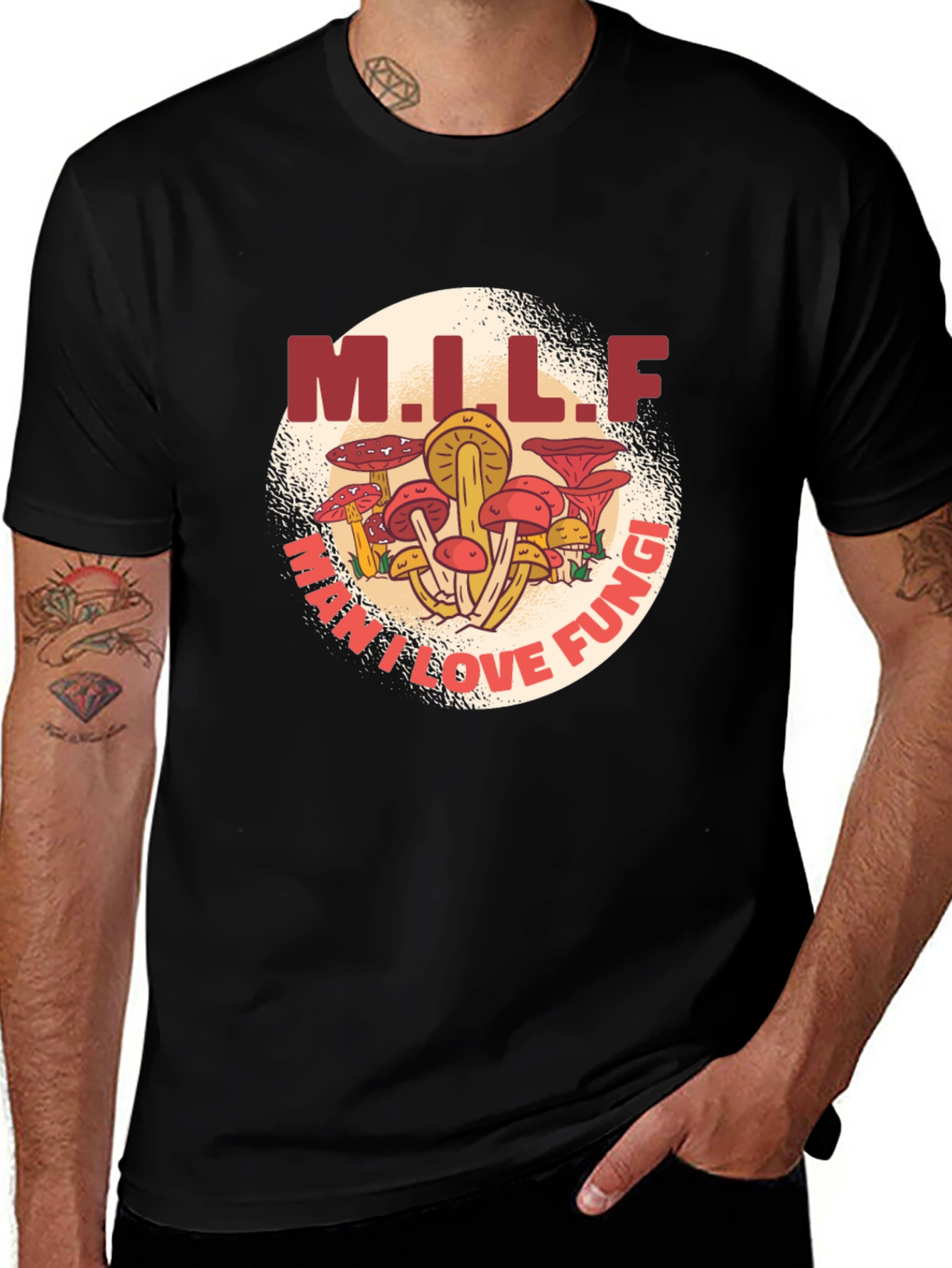 M.I.L.F. May I Love Fungi Graphic T-Shirt