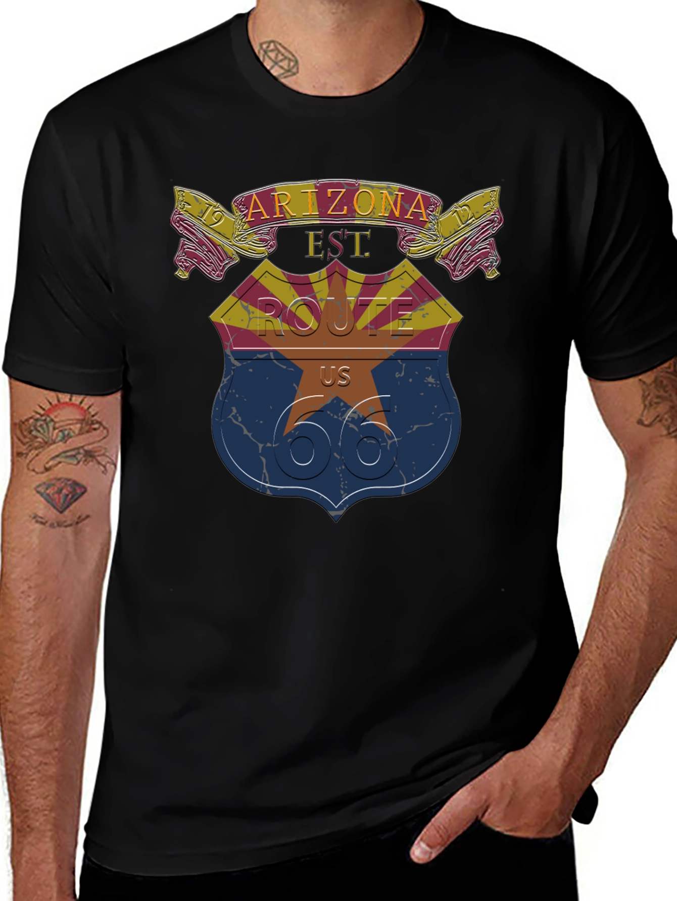 Variant 5 of Route 66 Arizona T-Shirt