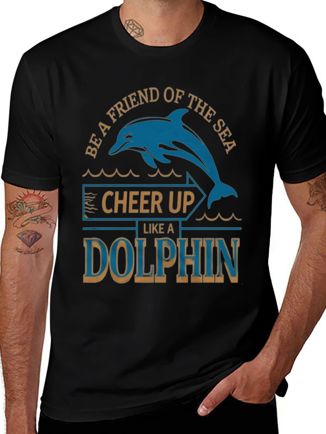 Variant 18 of Be a Friend of the Sea Dolphin T-Shirt