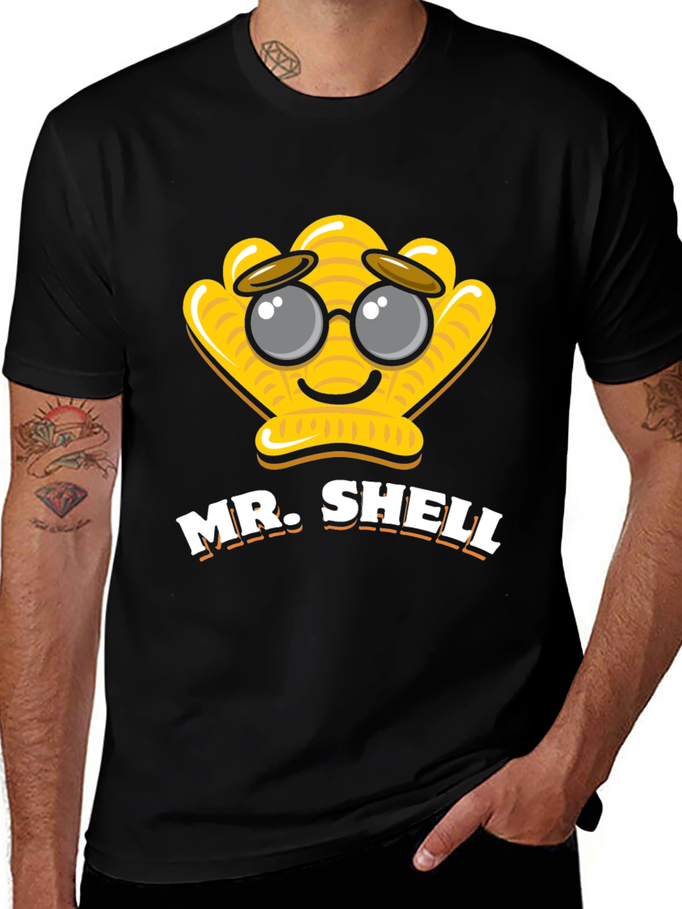 Variant 12 of Mr. Shell Graphic T-Shirt - Fun & Unique Design