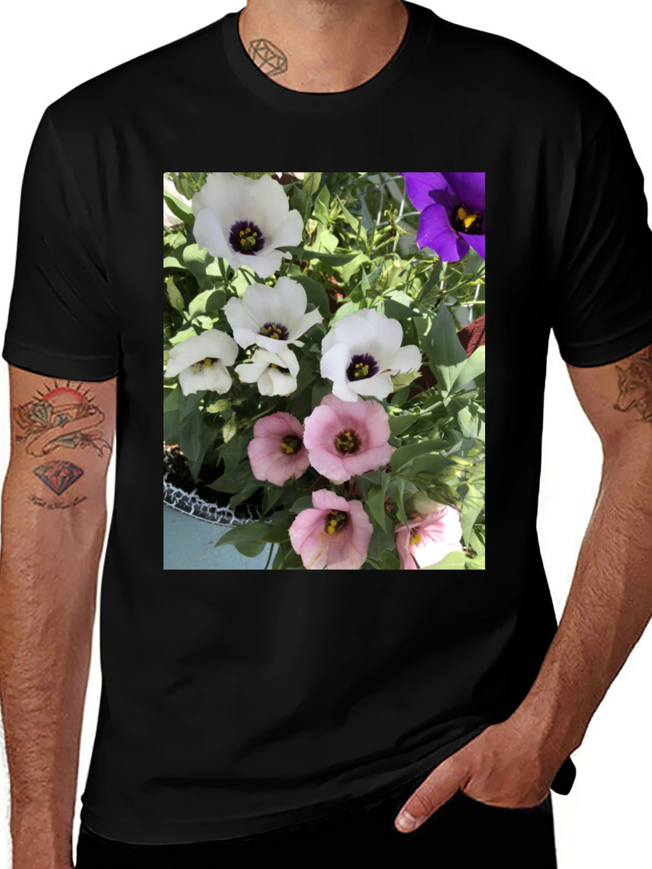 Floral Print T-Shirt - Stylish Botanical Tee