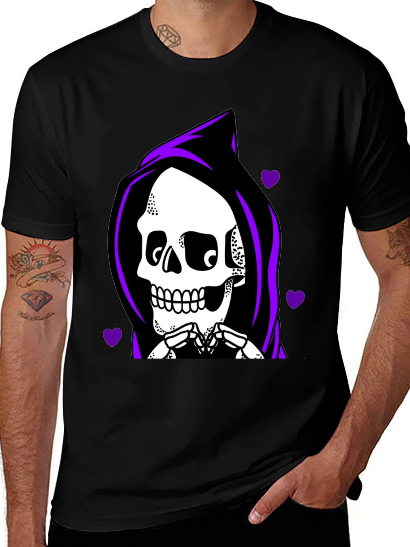 Variant 19 of Grim Reaper Heart T-Shirt