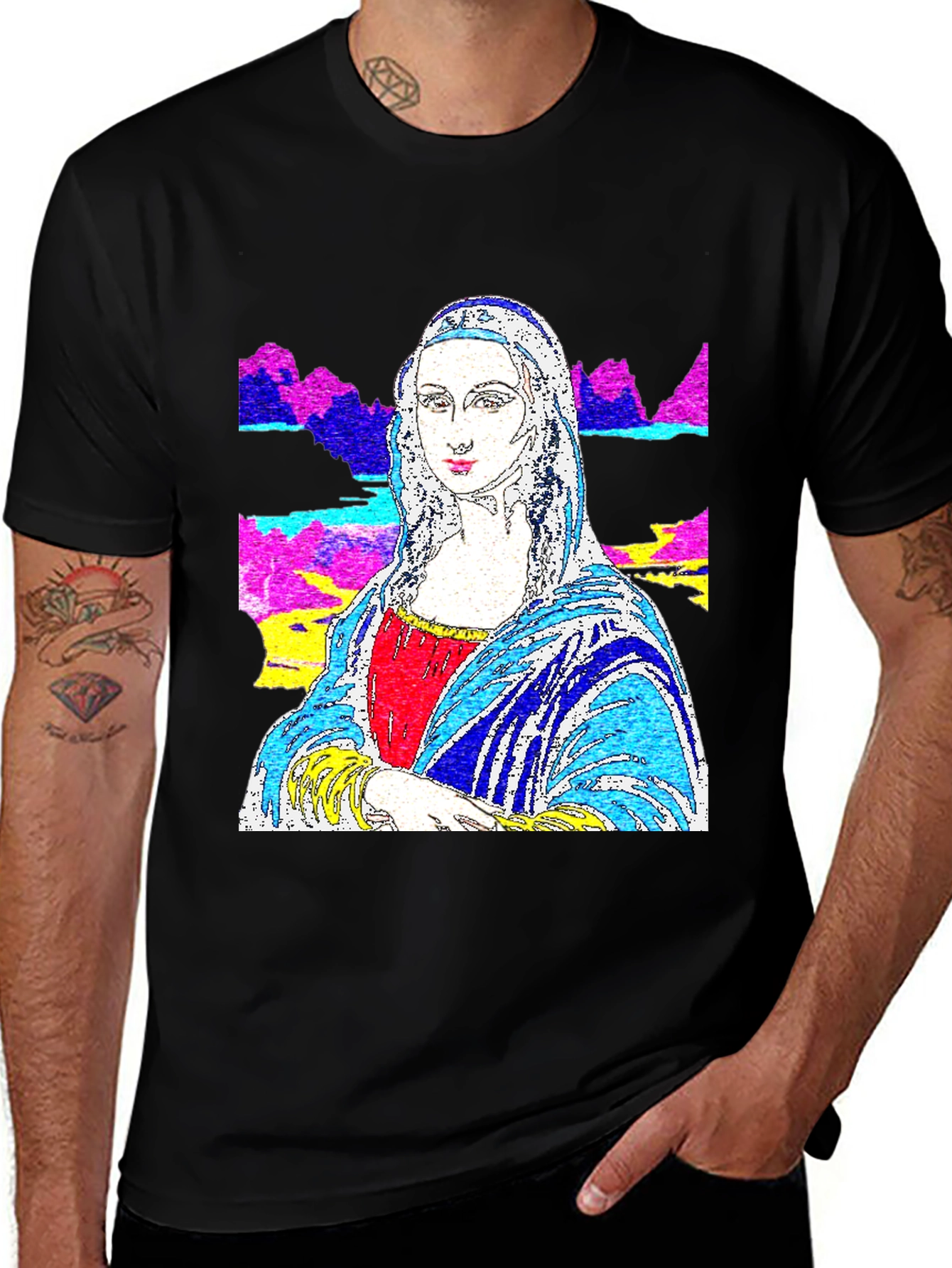 Variant 22 of Mona Lisa Pop Art Graphic Tee