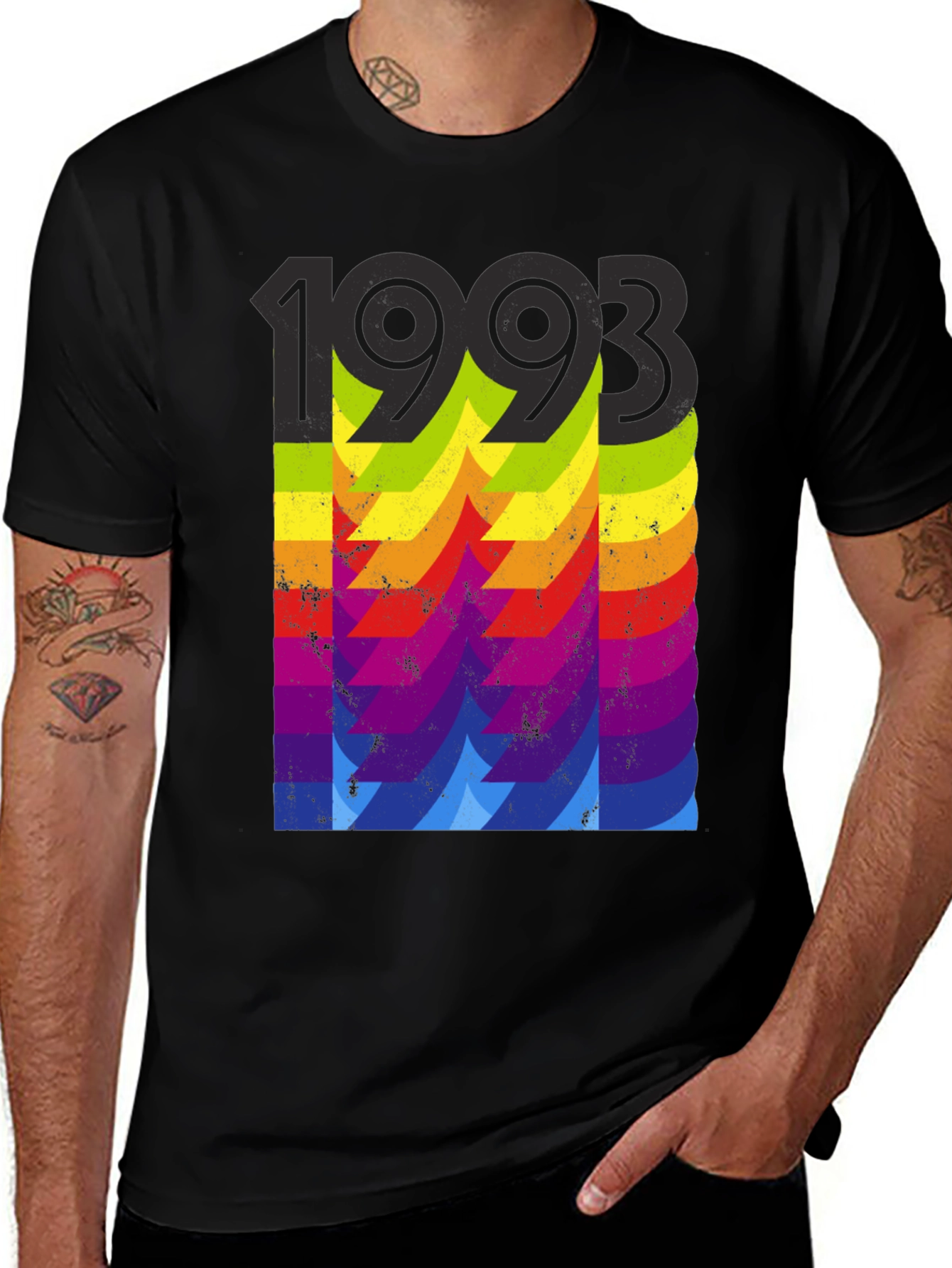Variant 2 of Vintage 1993 Rainbow Graphic T-Shirt