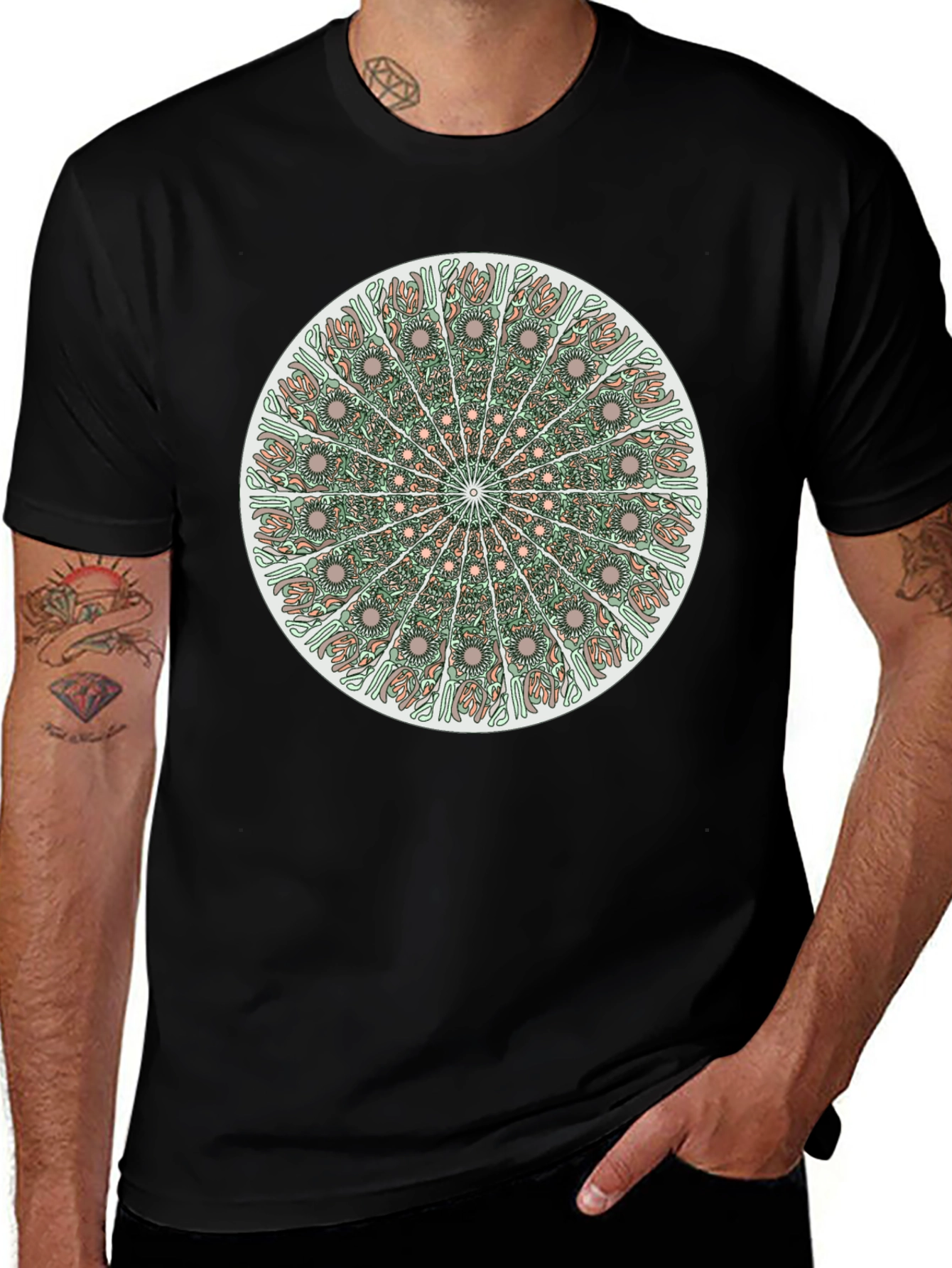 Variant 14 of Mandala Graphic Print T-Shirt