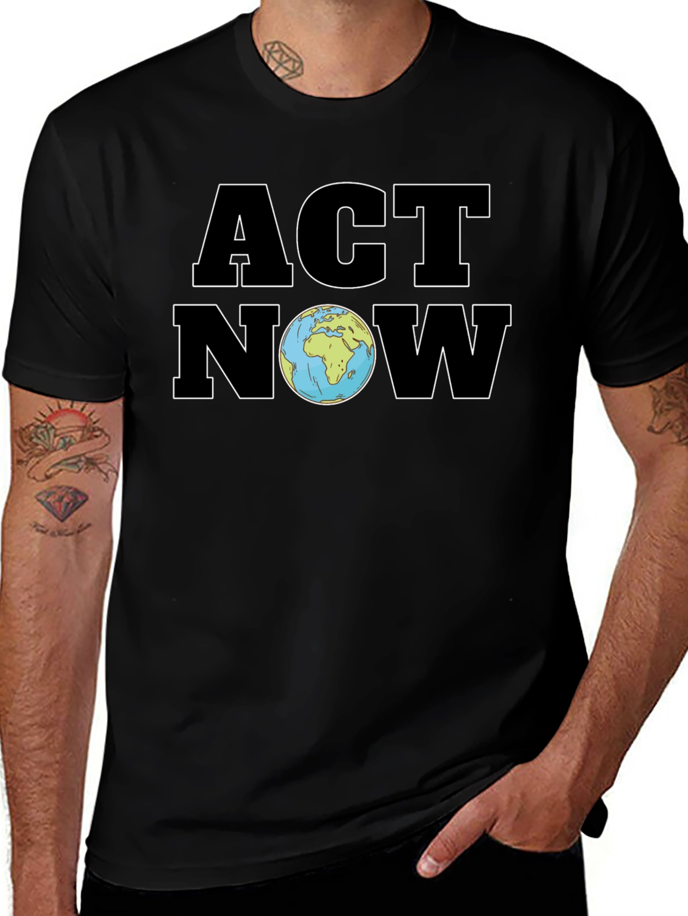 Act Now Graphic Tee - Save The Planet