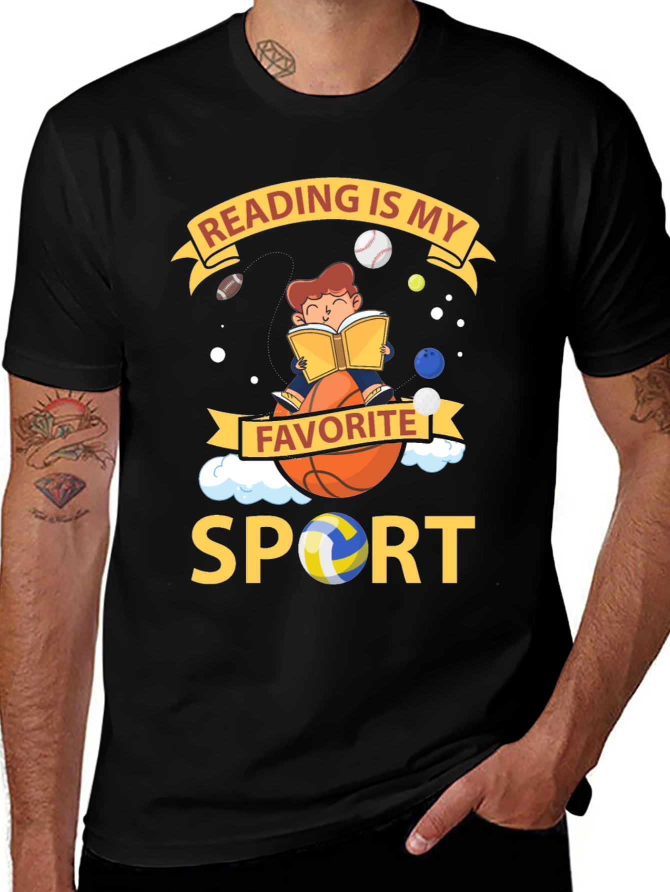 Variant 17 of Reading Is My Favorite Sport T-Shirt