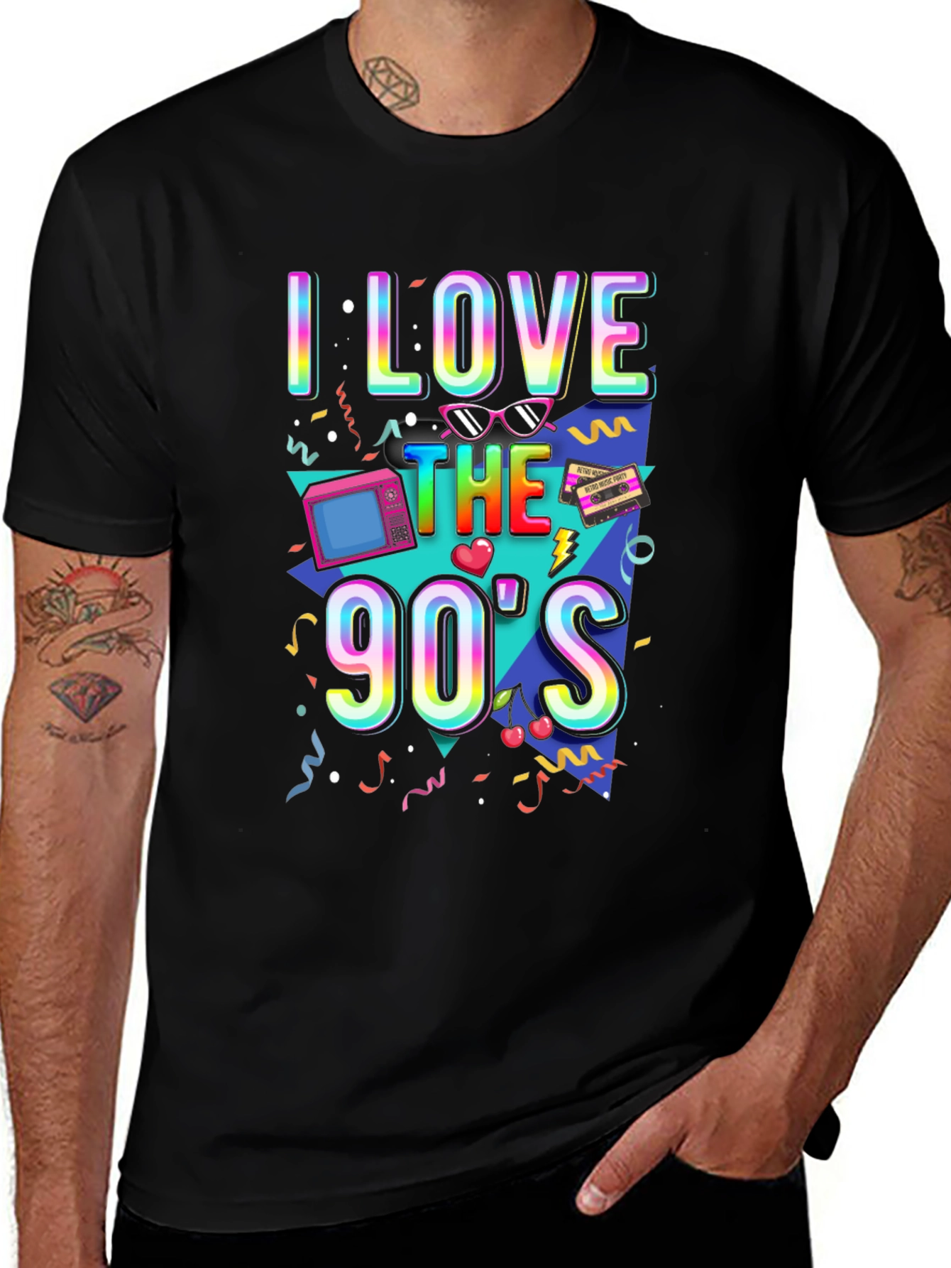Variant 4 of I Love The 90's T-Shirt