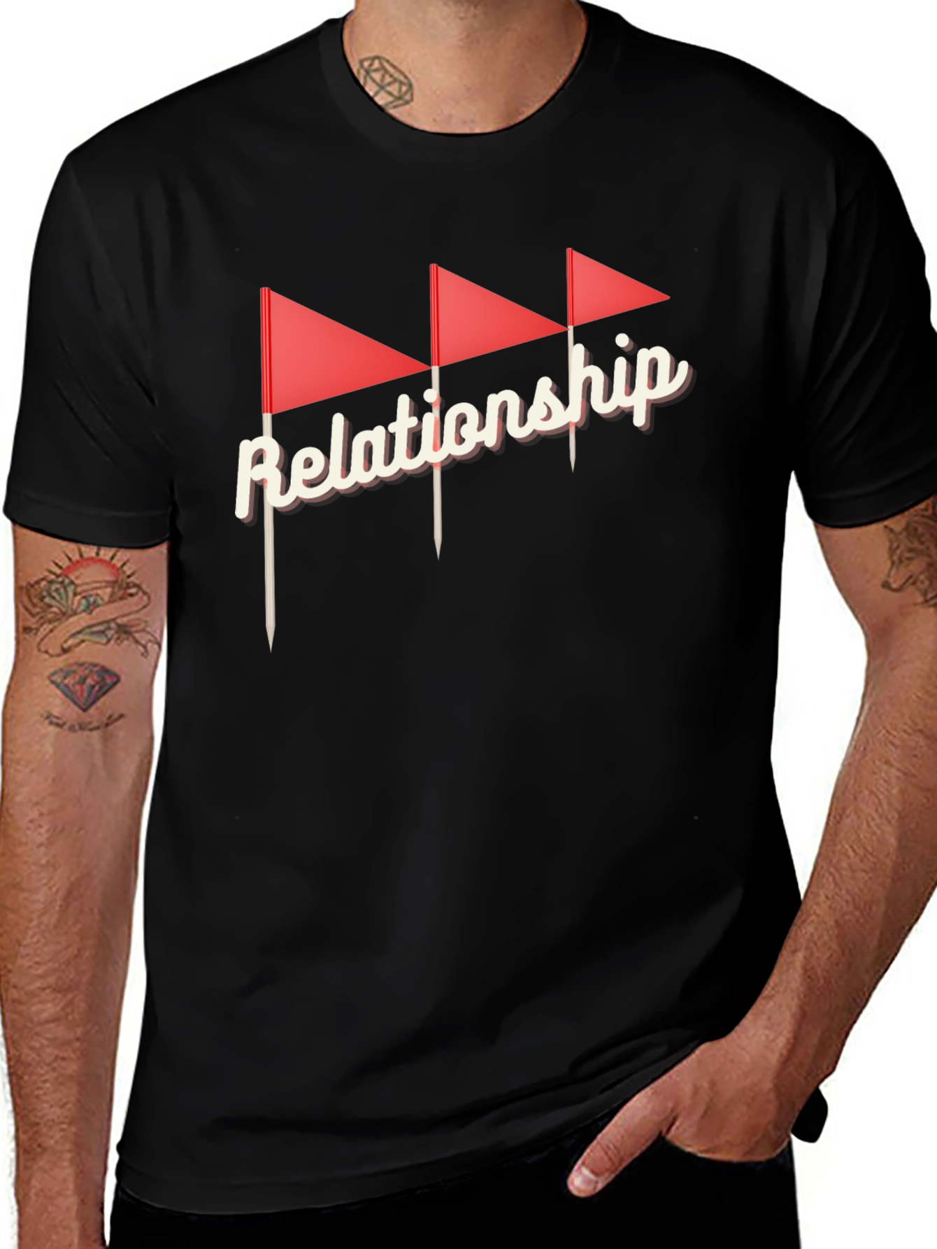 Variant 25 of Relationship Red Flags Graphic Tee