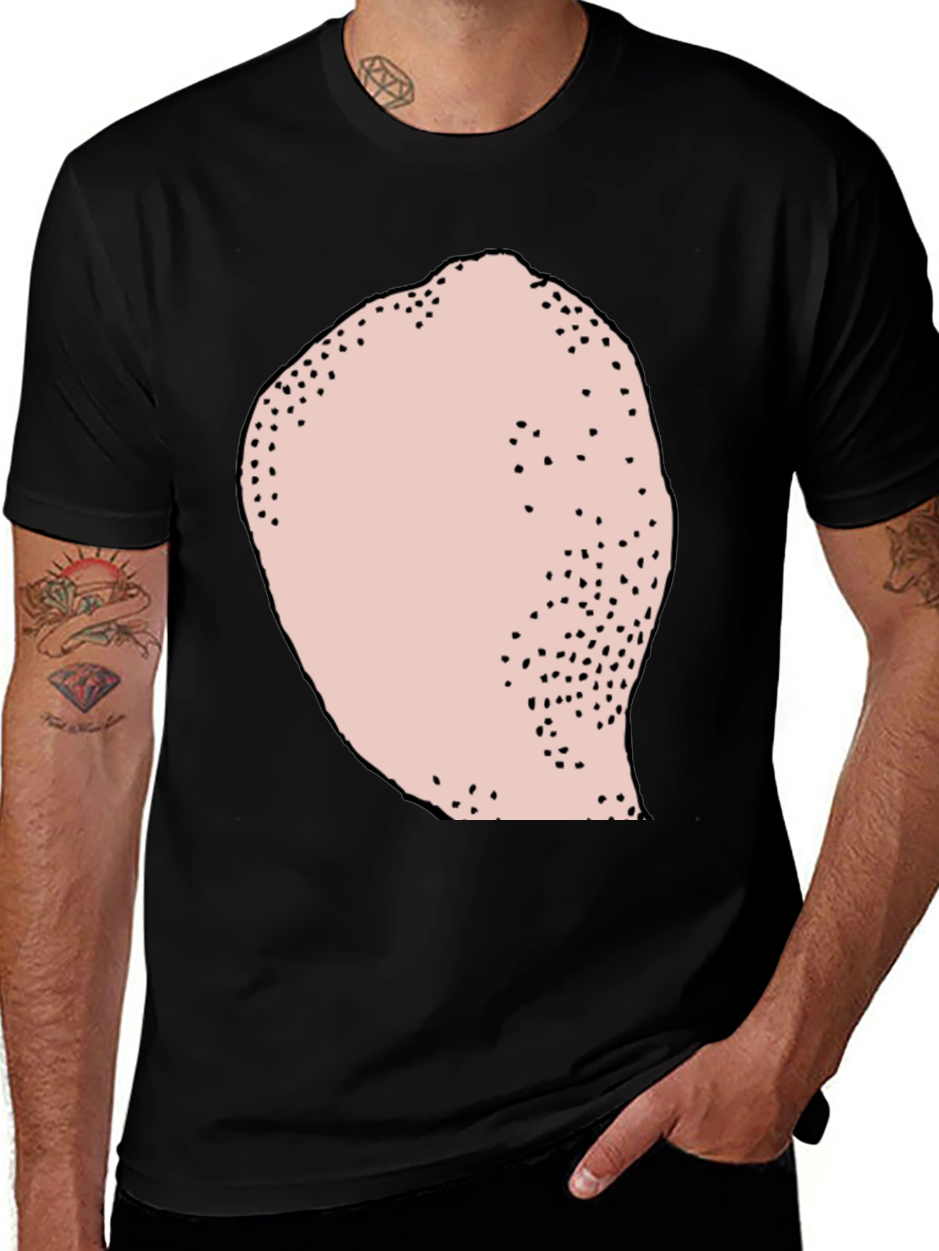 Black Funny Graphic Novelty T-Shirt main image