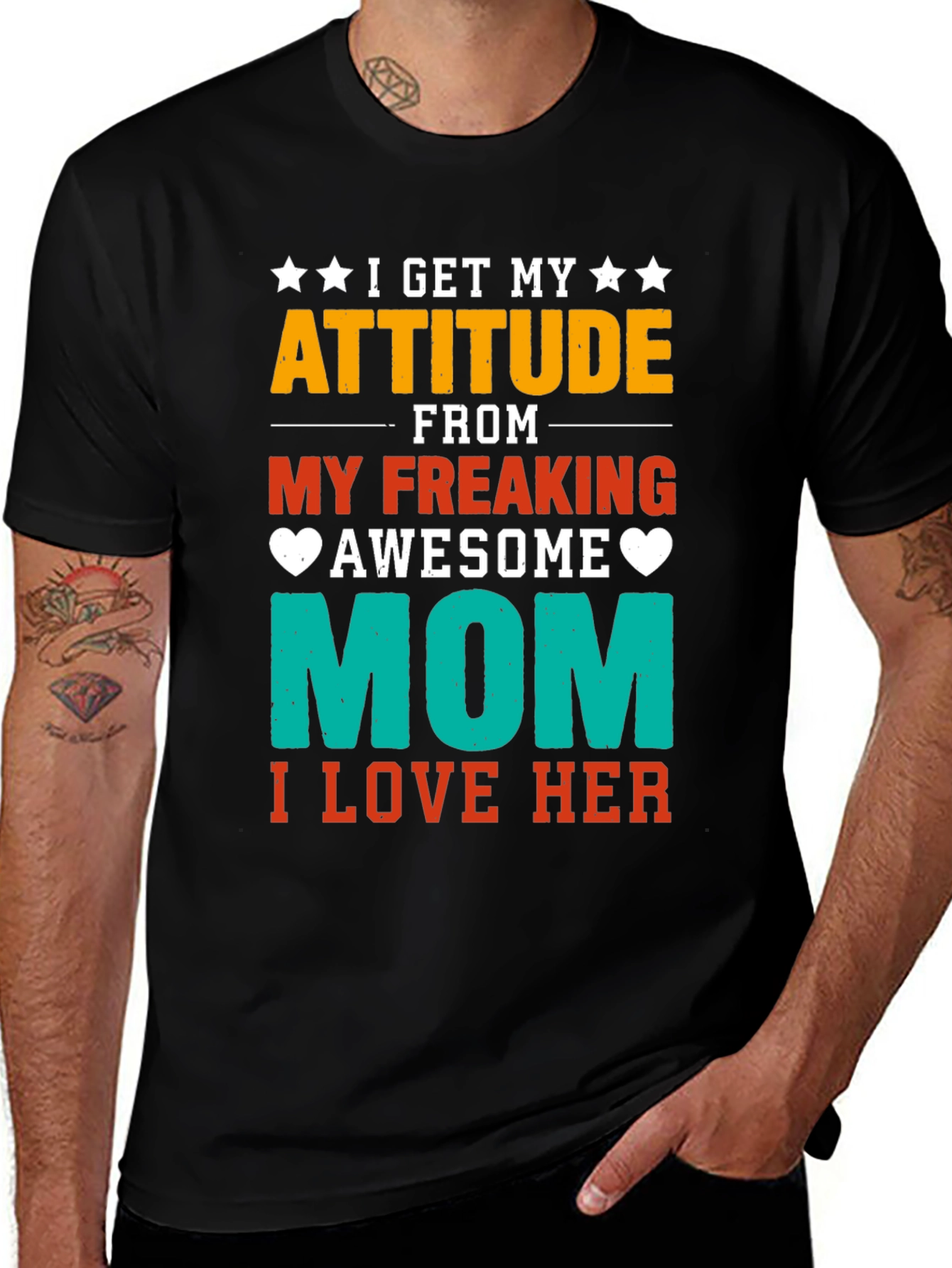 Variant 14 of Attitude From Mom Graphic T-Shirt