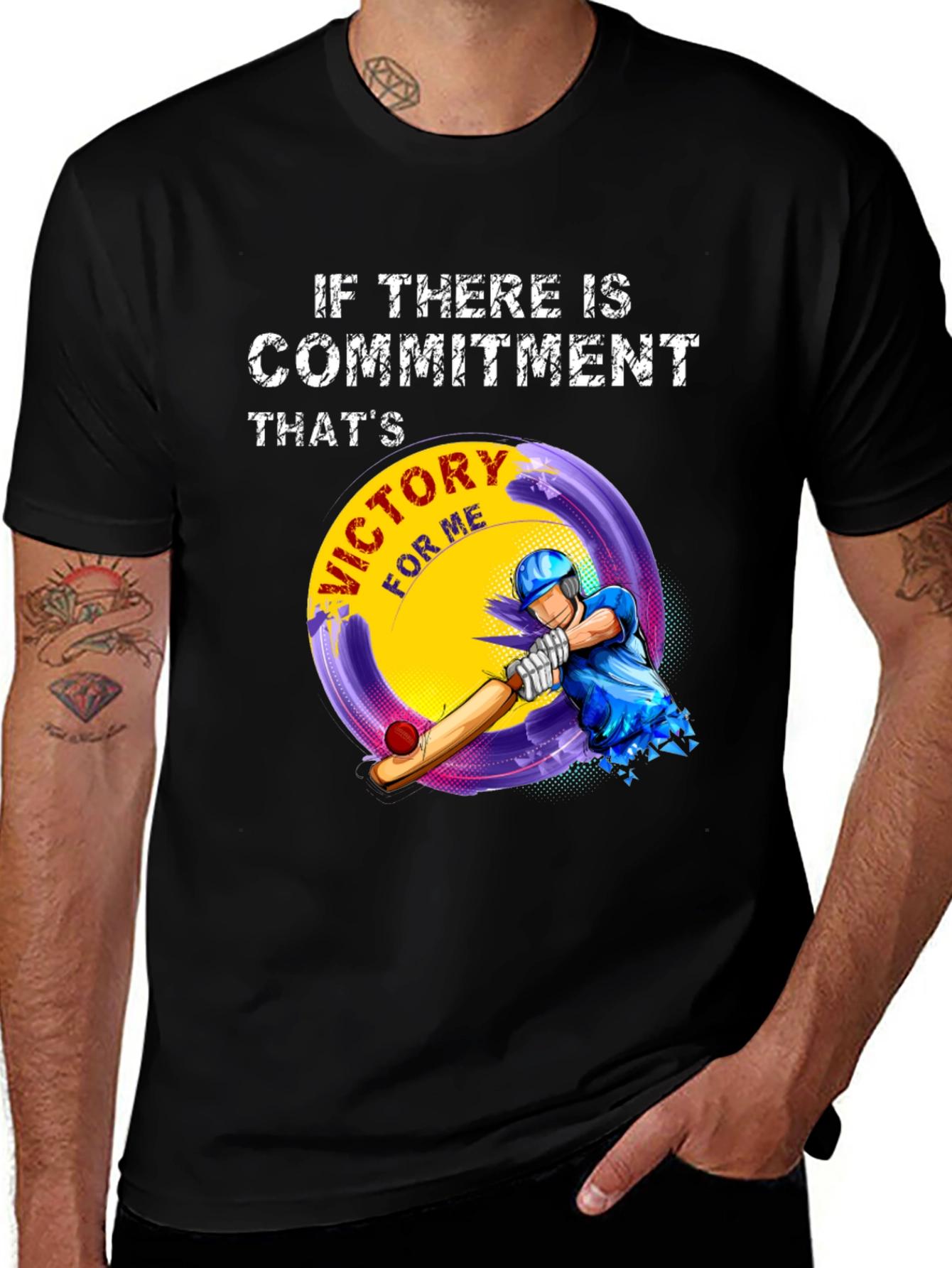 Commitment Victory Cricket T-Shirt
