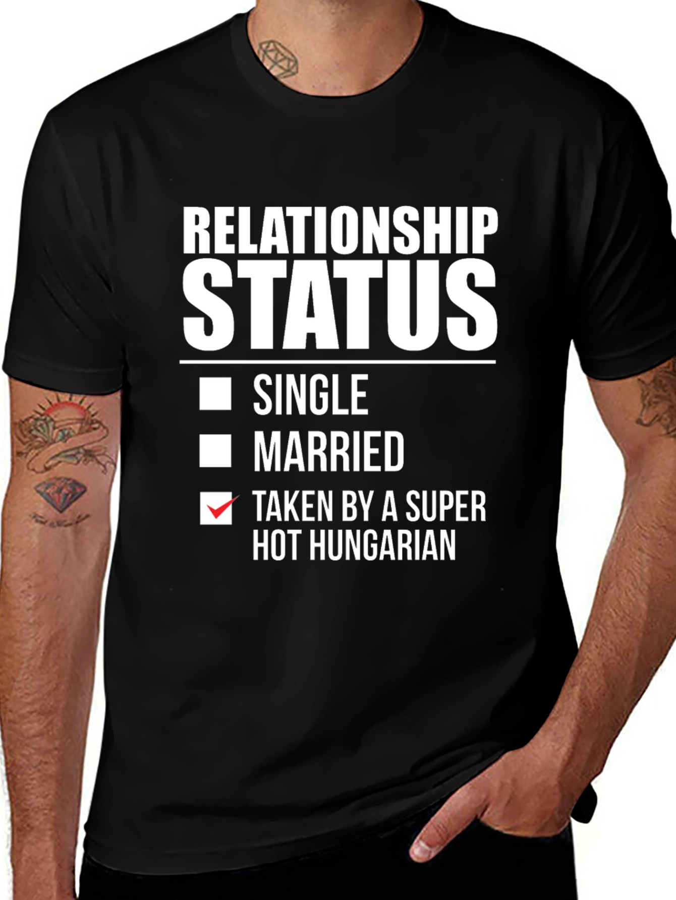 Variant 6 of Relationship Status Taken By Hot Hungarian T-Shirt