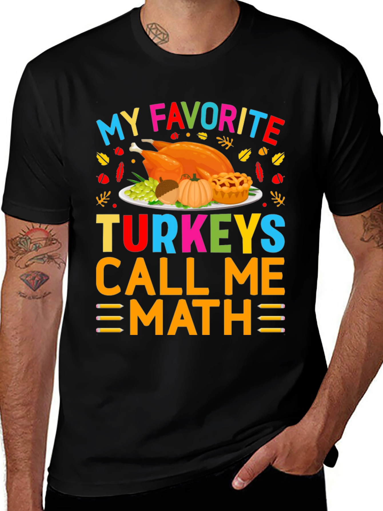 Funny Thanksgiving Math Teacher T-Shirt
