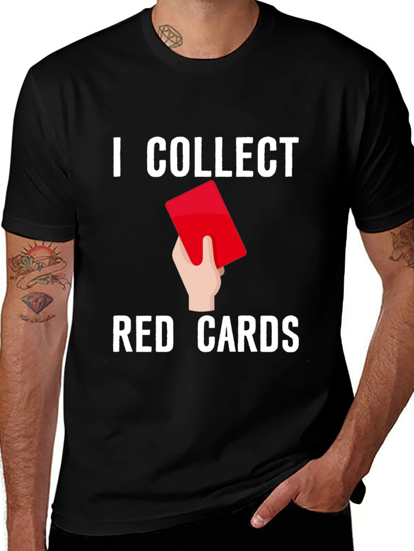 Variant 14 of I Collect Red Cards Graphic T-Shirt