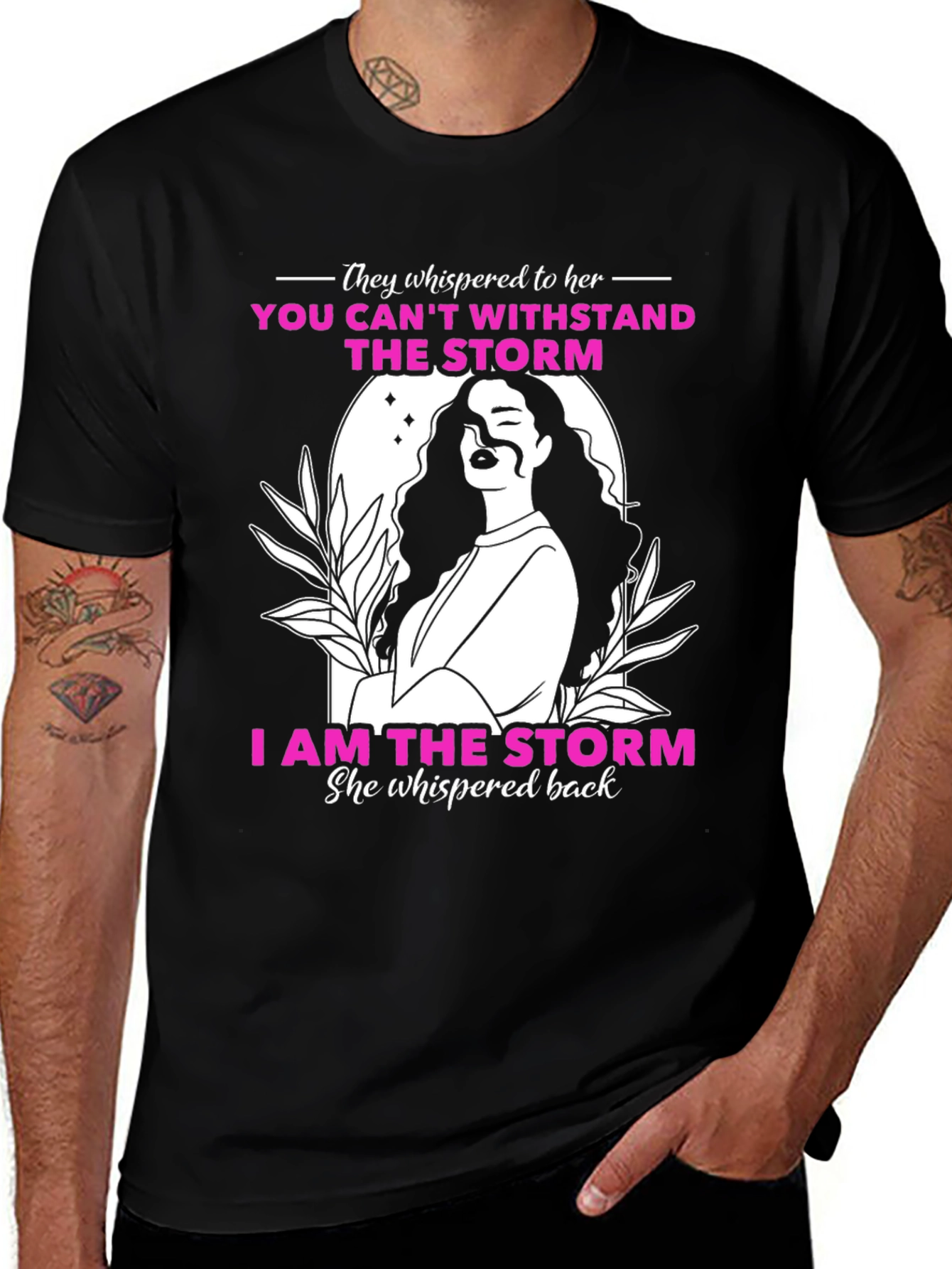 Variant 21 of I Am The Storm Graphic T-Shirt - Inspirational Tee