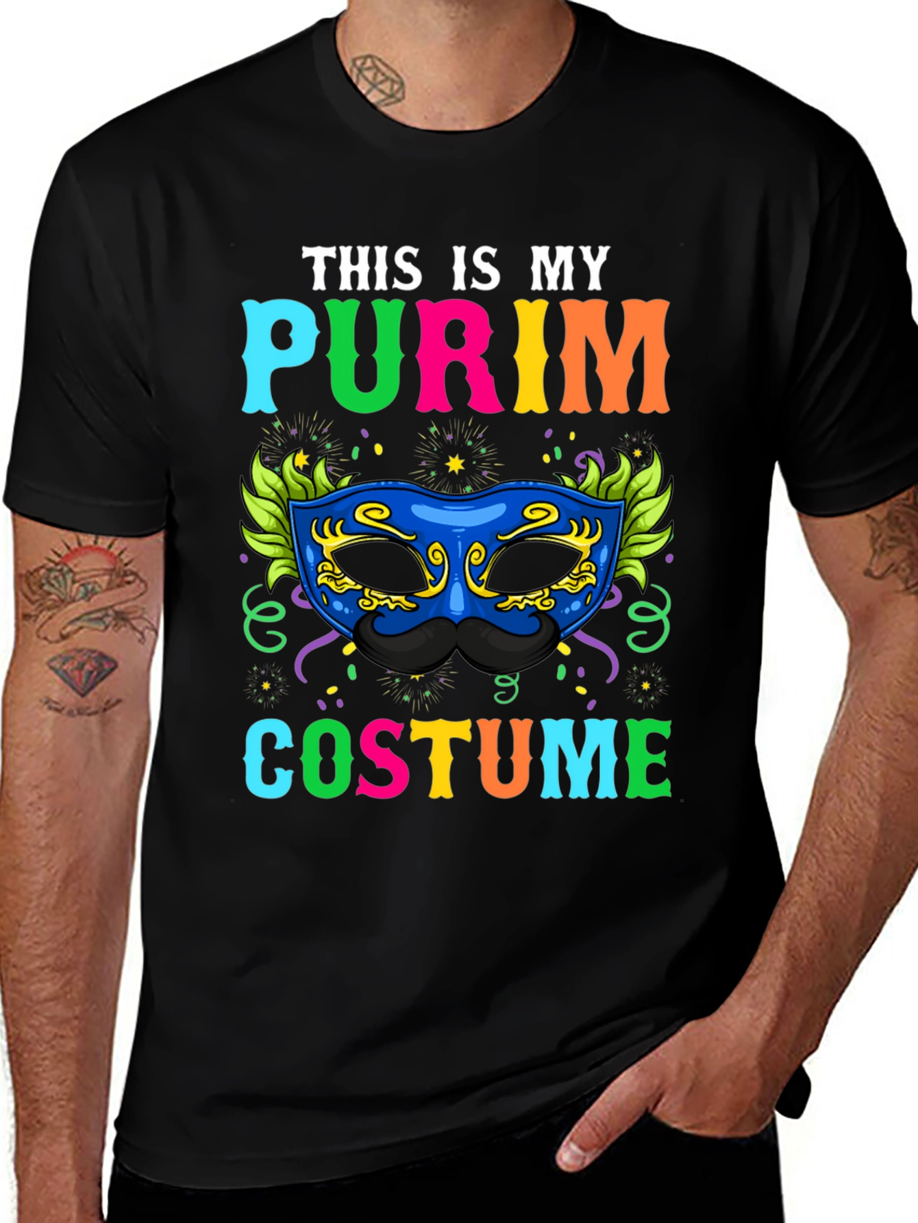Purim Costume T-Shirt - Festive Party Tee