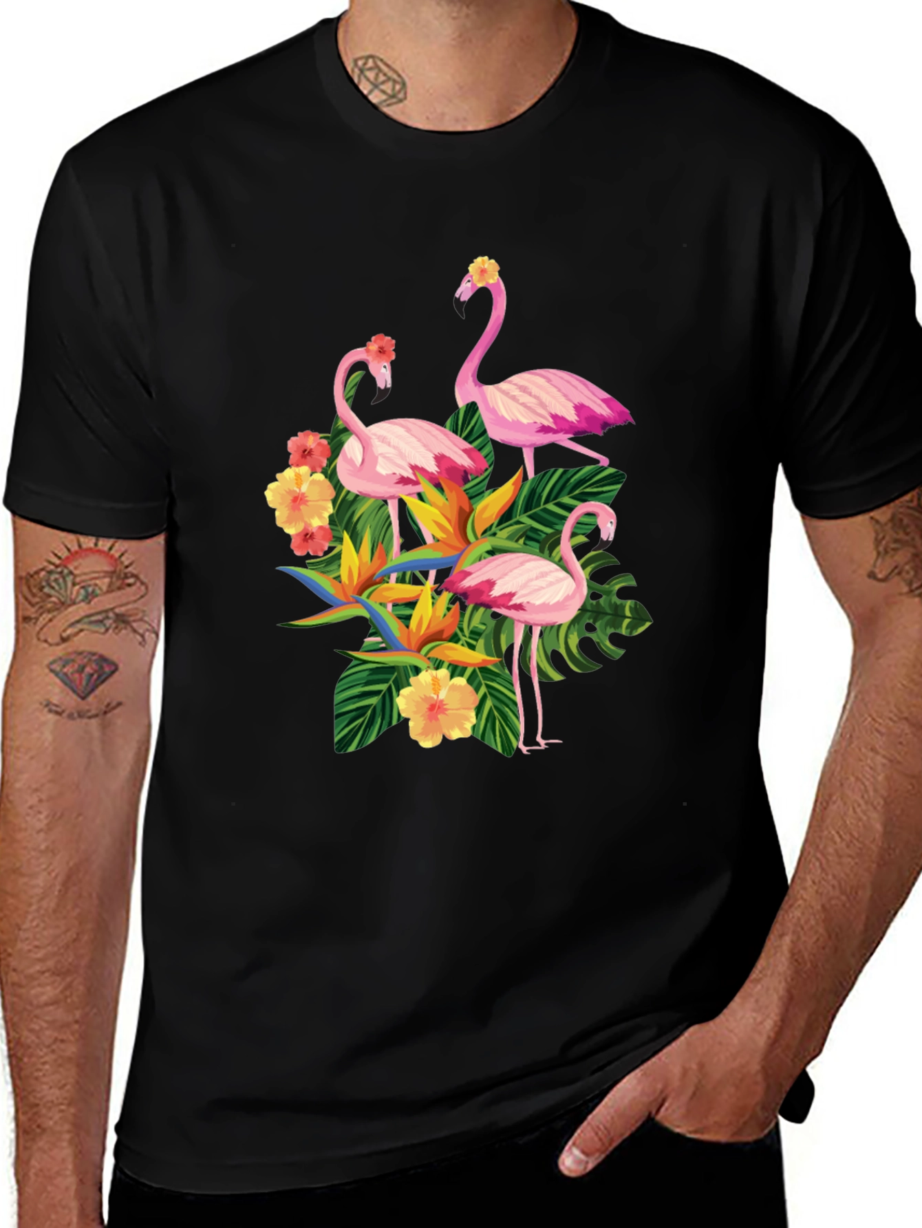 Variant 16 of Tropical Flamingo Graphic T-Shirt