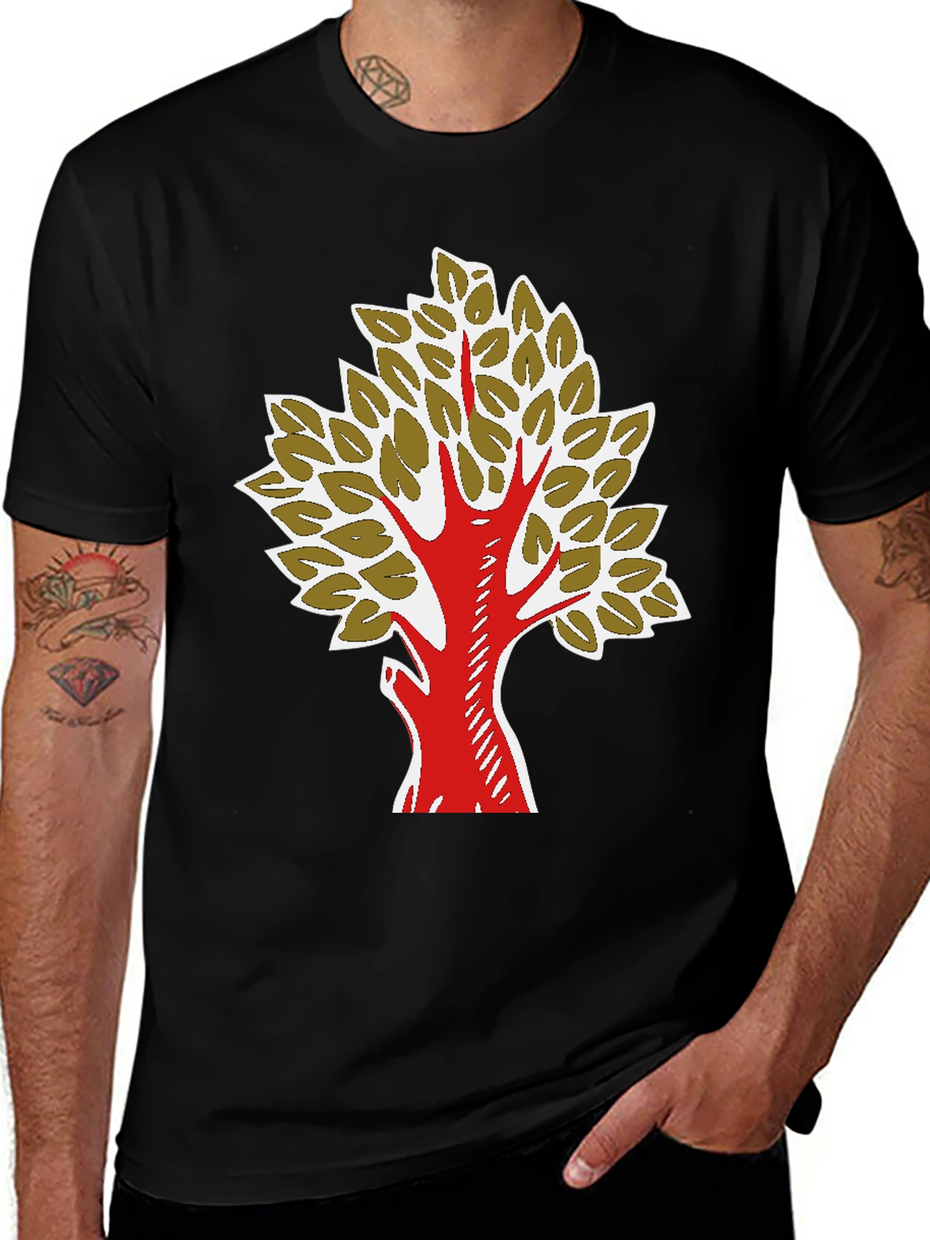 Variant 13 of Tree Graphic T-Shirt - Nature Inspired Design