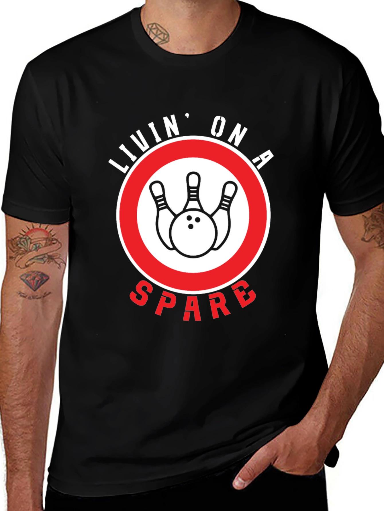 Livin' On a Spare Bowling T-Shirt