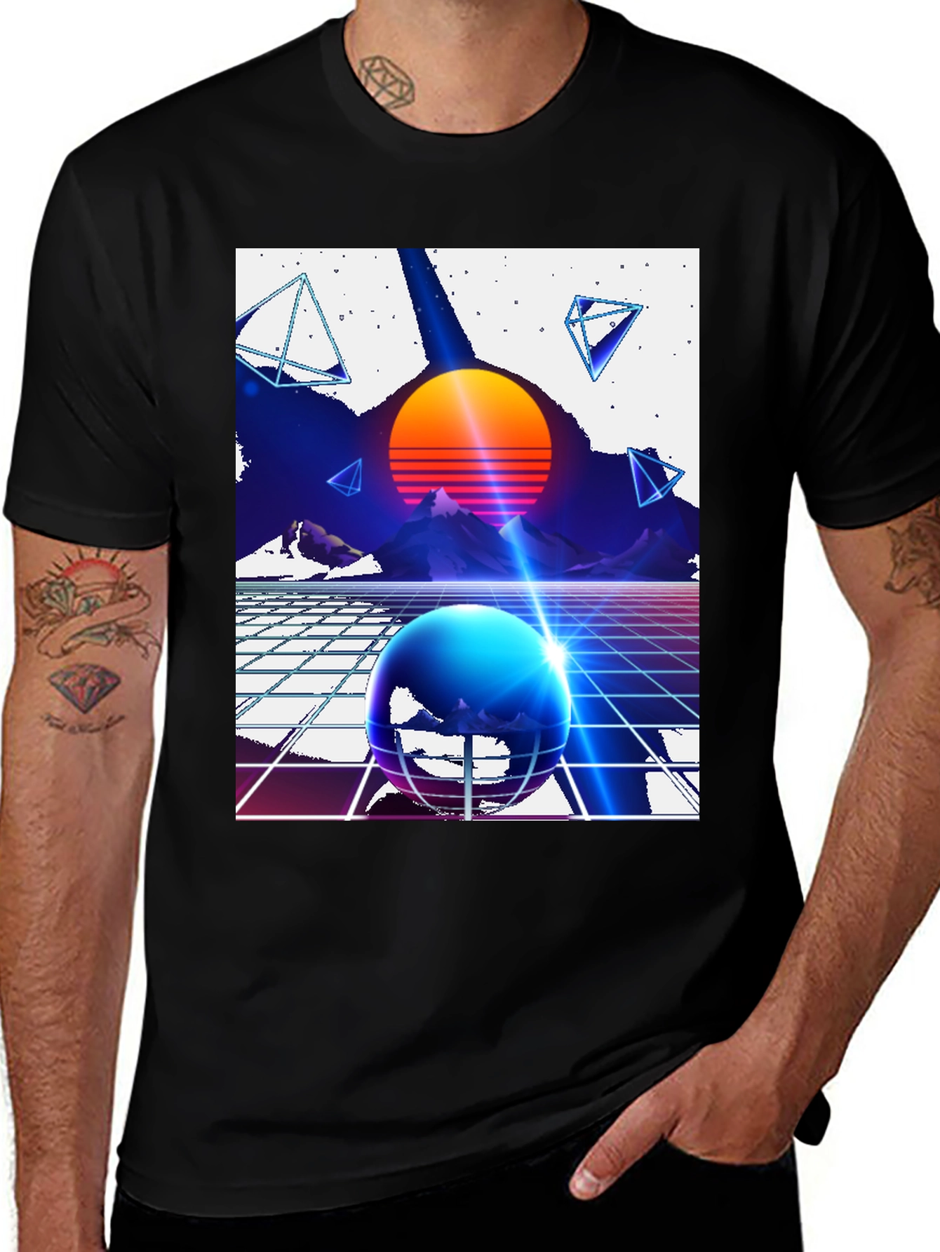 Variant 17 of Retro Synthwave T-Shirt - 80s Inspired Design