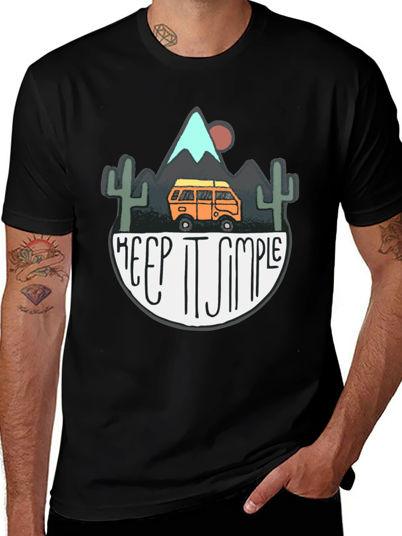 Variant 24 of Keep It Simple Camping Graphic T-Shirt