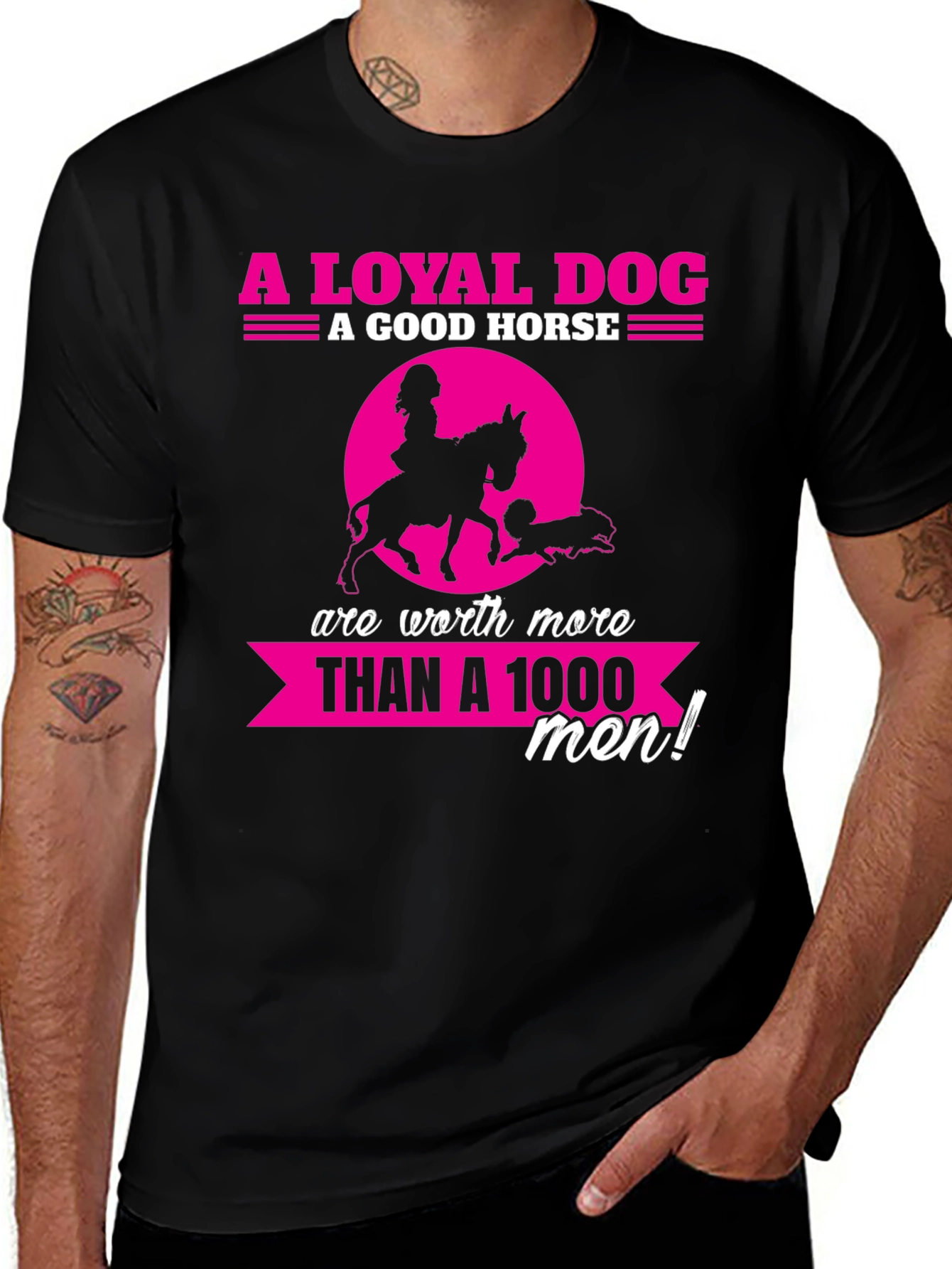 Variant 22 of Loyal Dog Good Horse Graphic T-Shirt