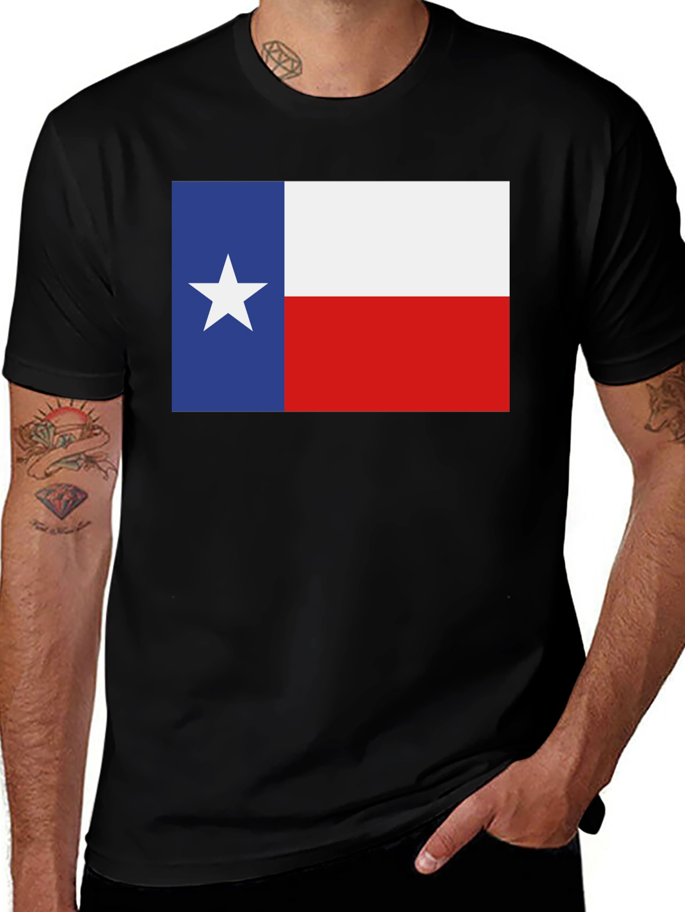 Variant 24 of Texas Flag Graphic Print T-Shirt