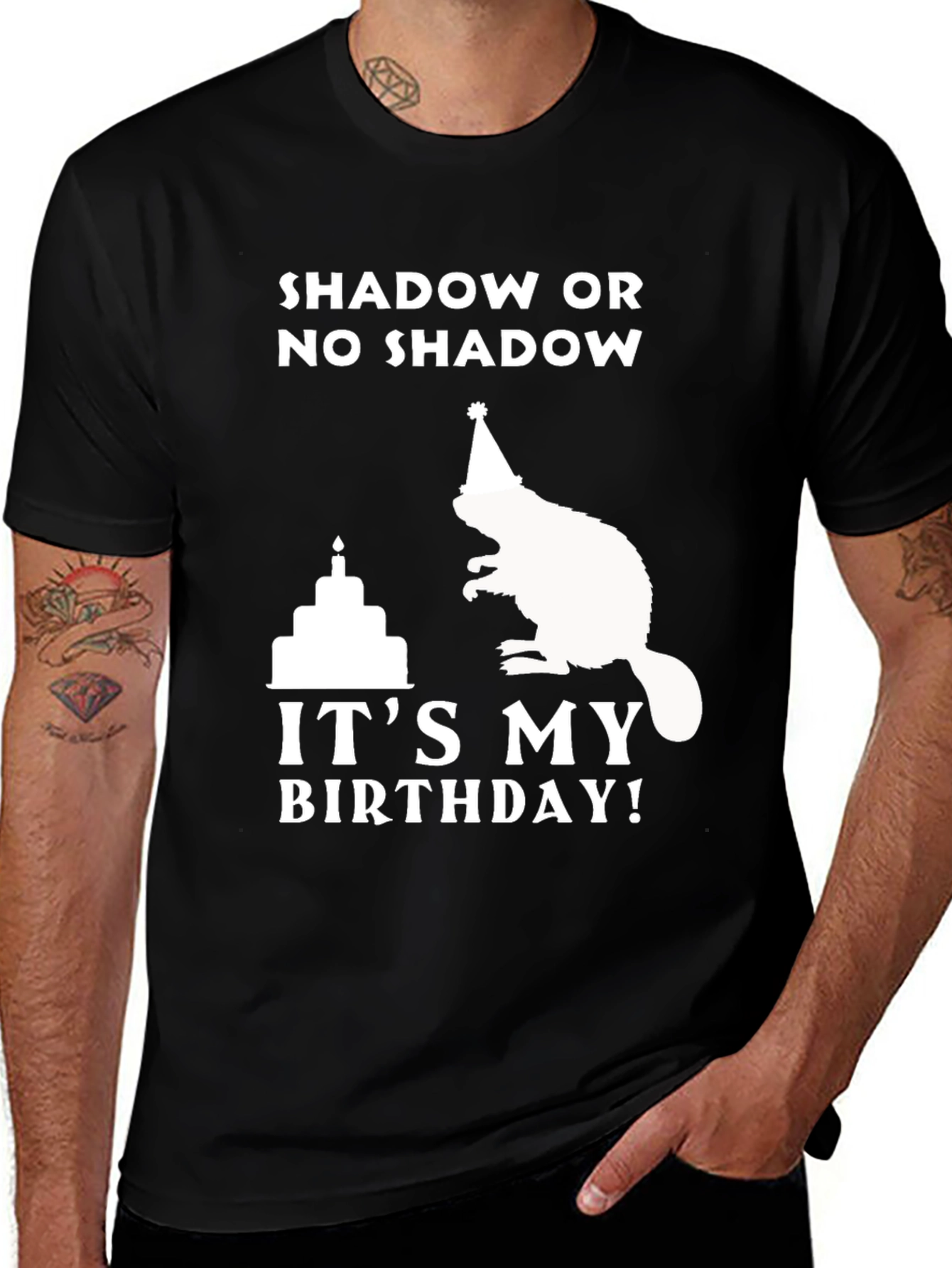 Variant 6 of Shadow or No Shadow Birthday Beaver T-Shirt