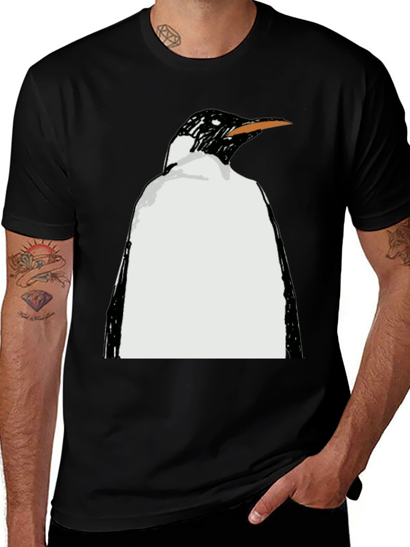 Variant 19 of Penguin Graphic Black T-Shirt