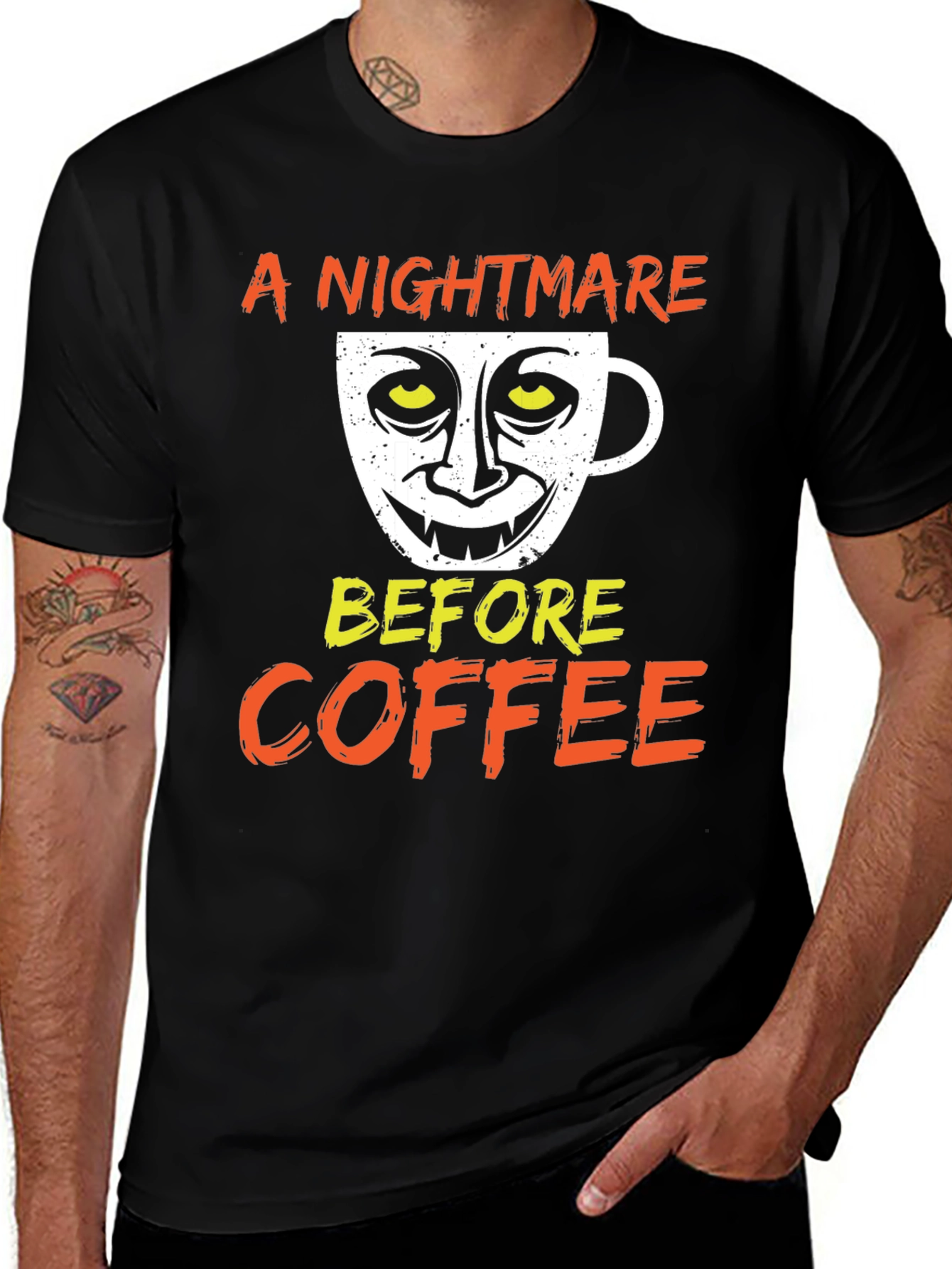 Variant 8 of Nightmare Before Coffee Graphic Tee
