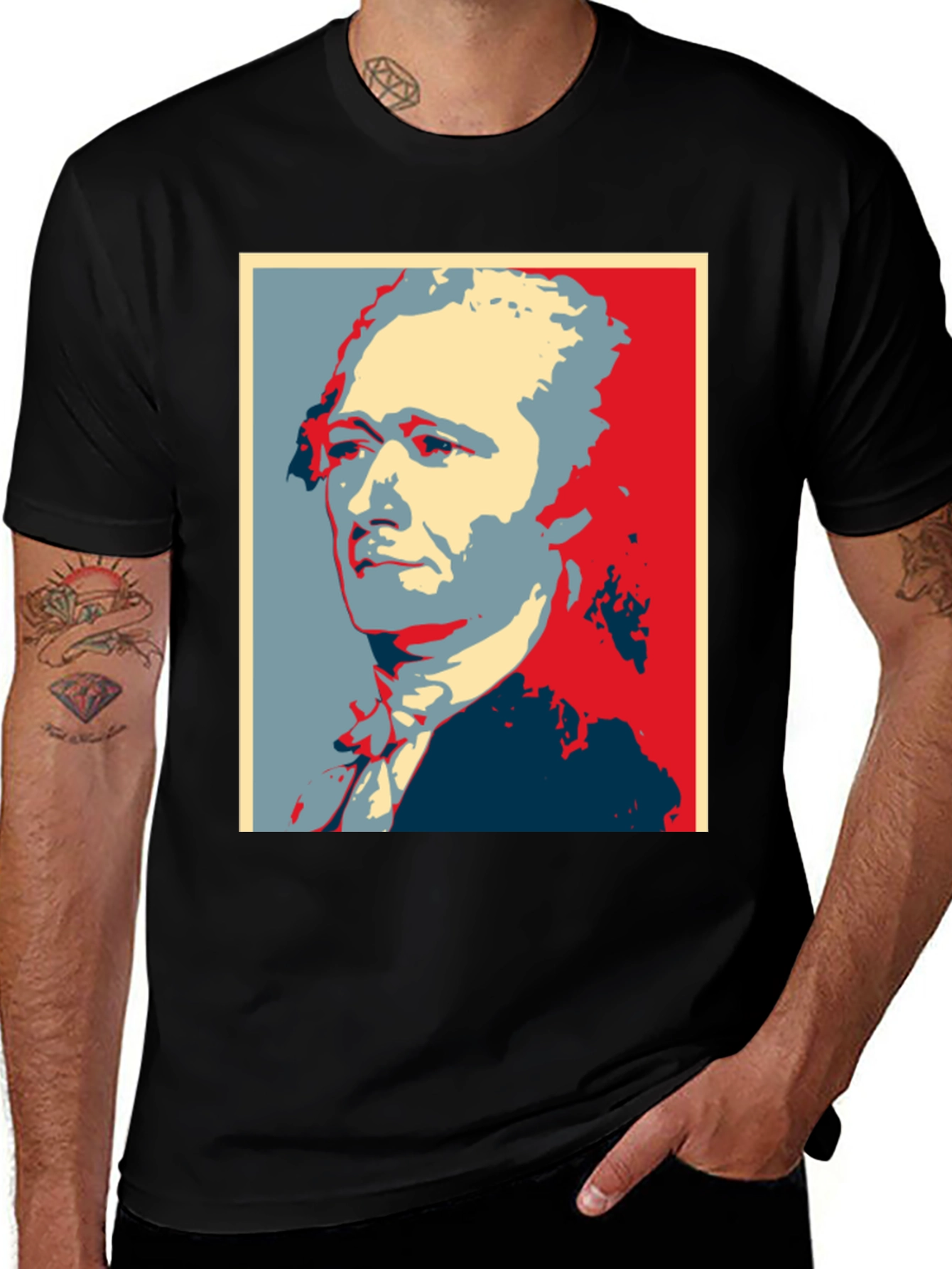 Variant 21 of Hamilton Graphic T-Shirt: Patriotic Design Tee