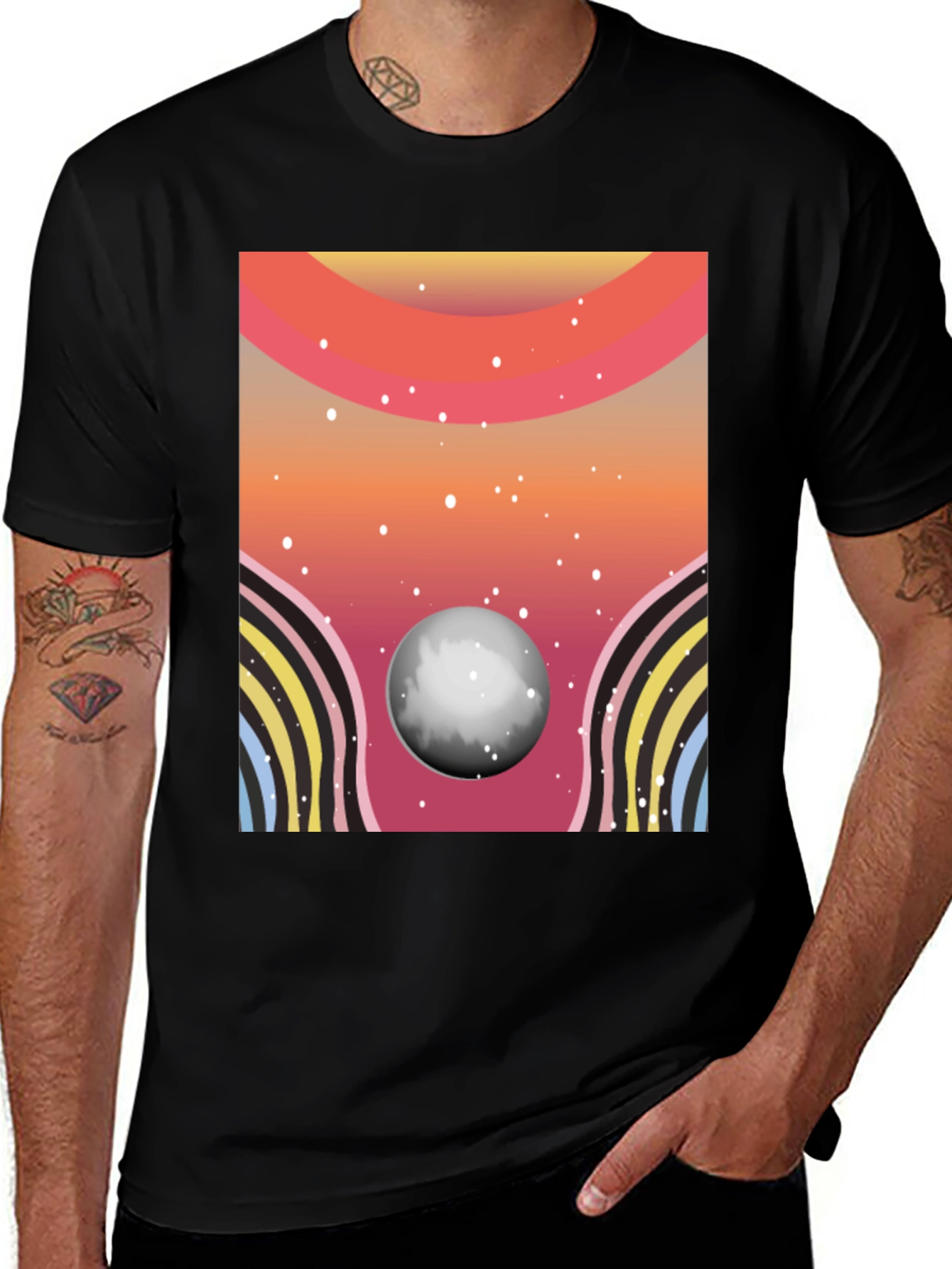 Variant 4 of Retro Space T-Shirt