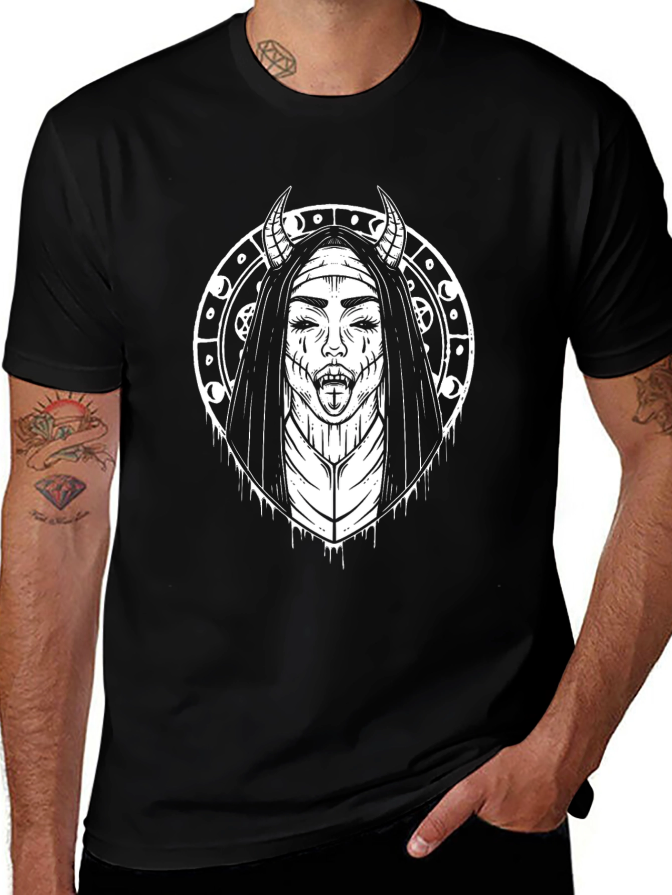 Variant 11 of Occult Nun T-Shirt - Graphic Tee