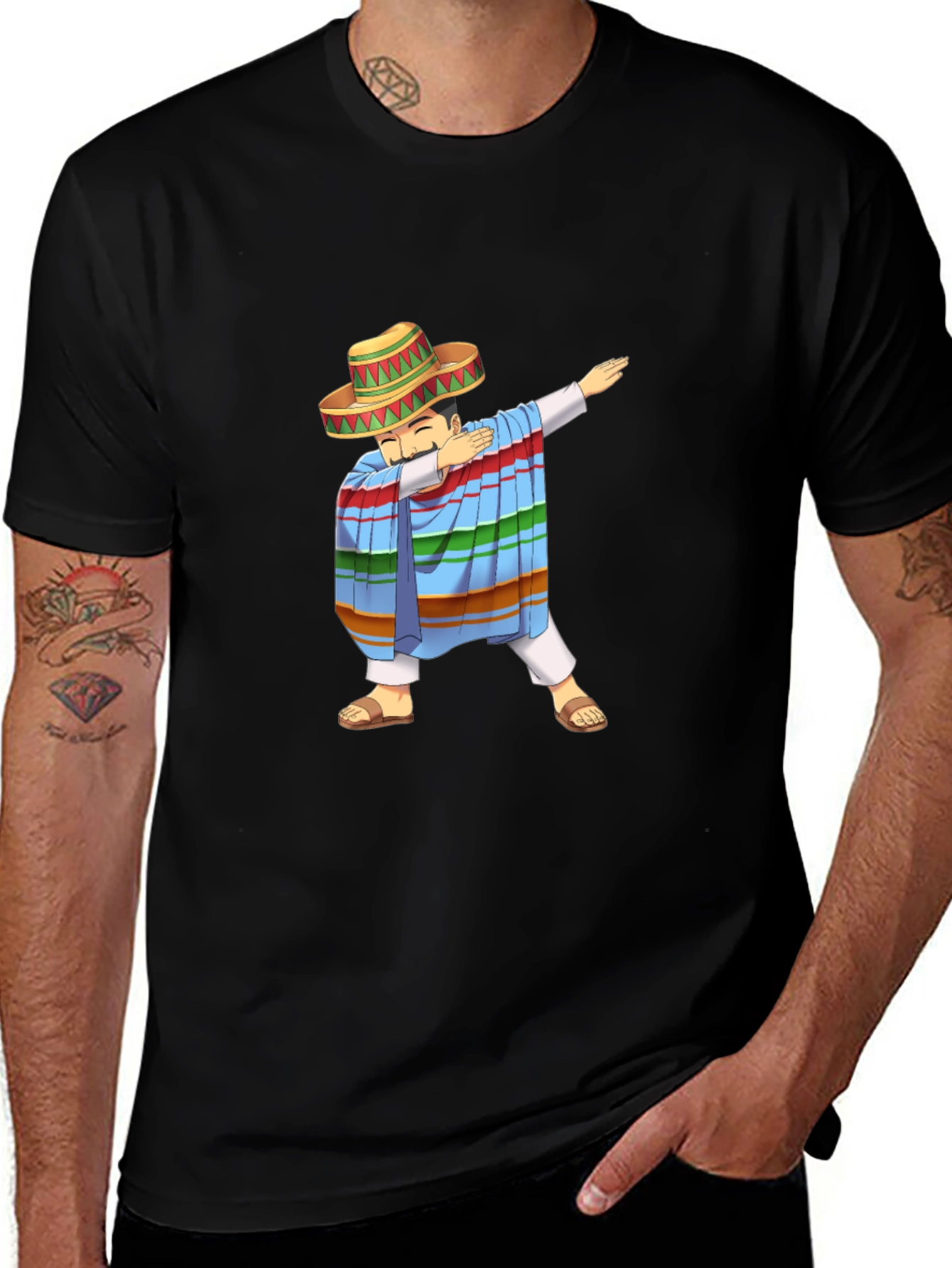 Variant 27 of Mexican Dabbing Man Graphic Tee