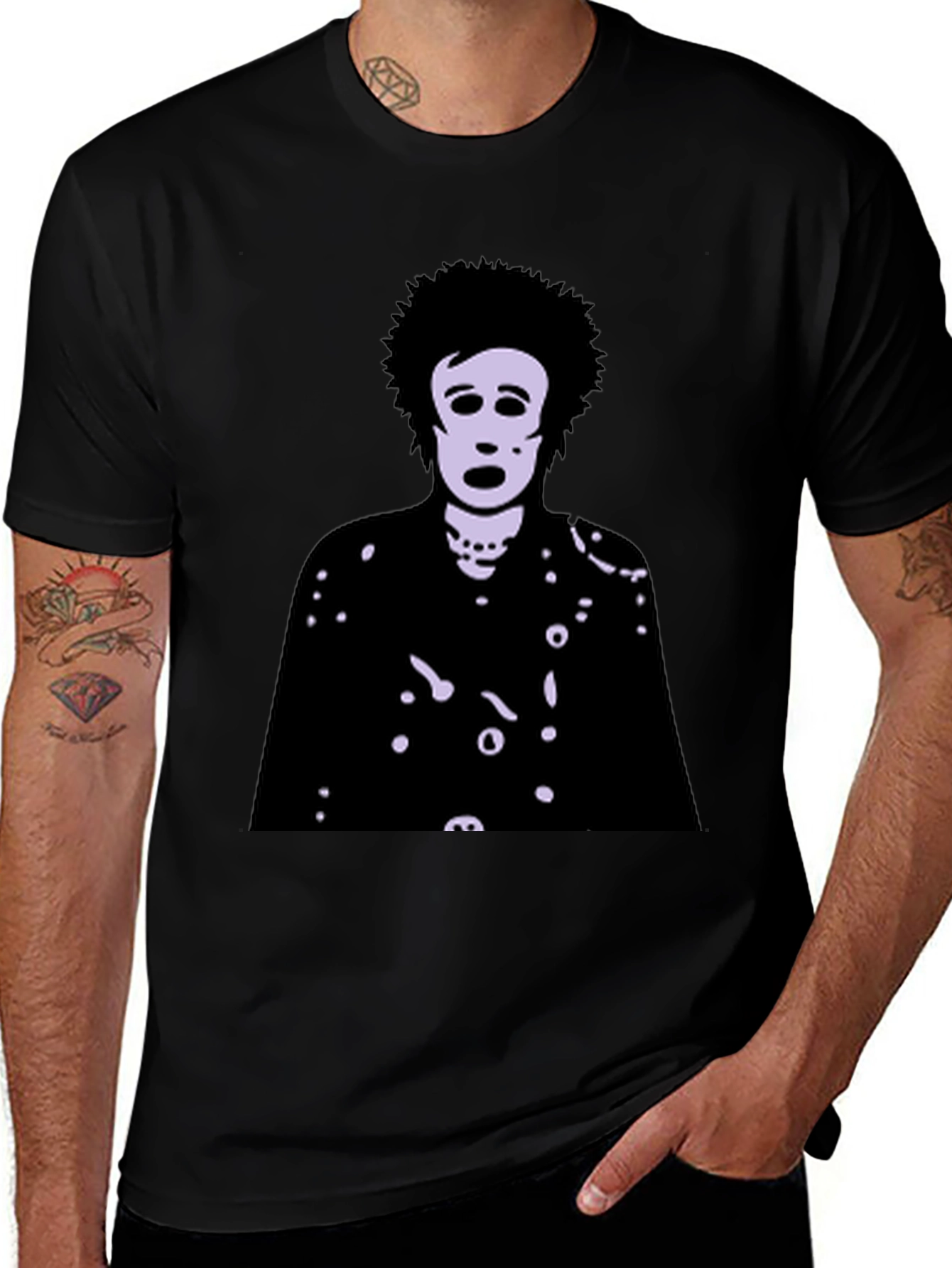 Variant 25 of Unique Graphic T-Shirt with Artistic Figure Print