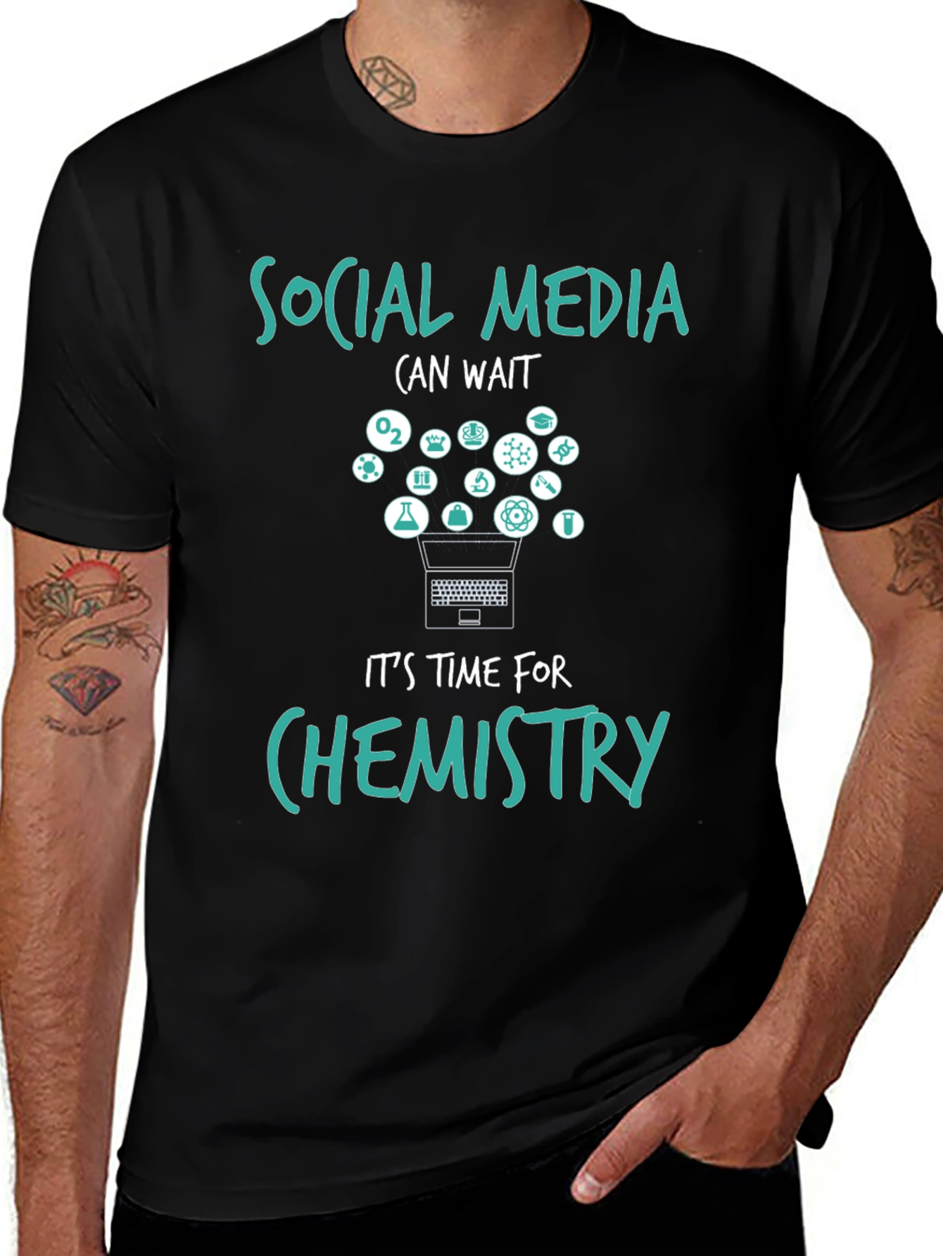 Social Media Wait Chemistry T-Shirt