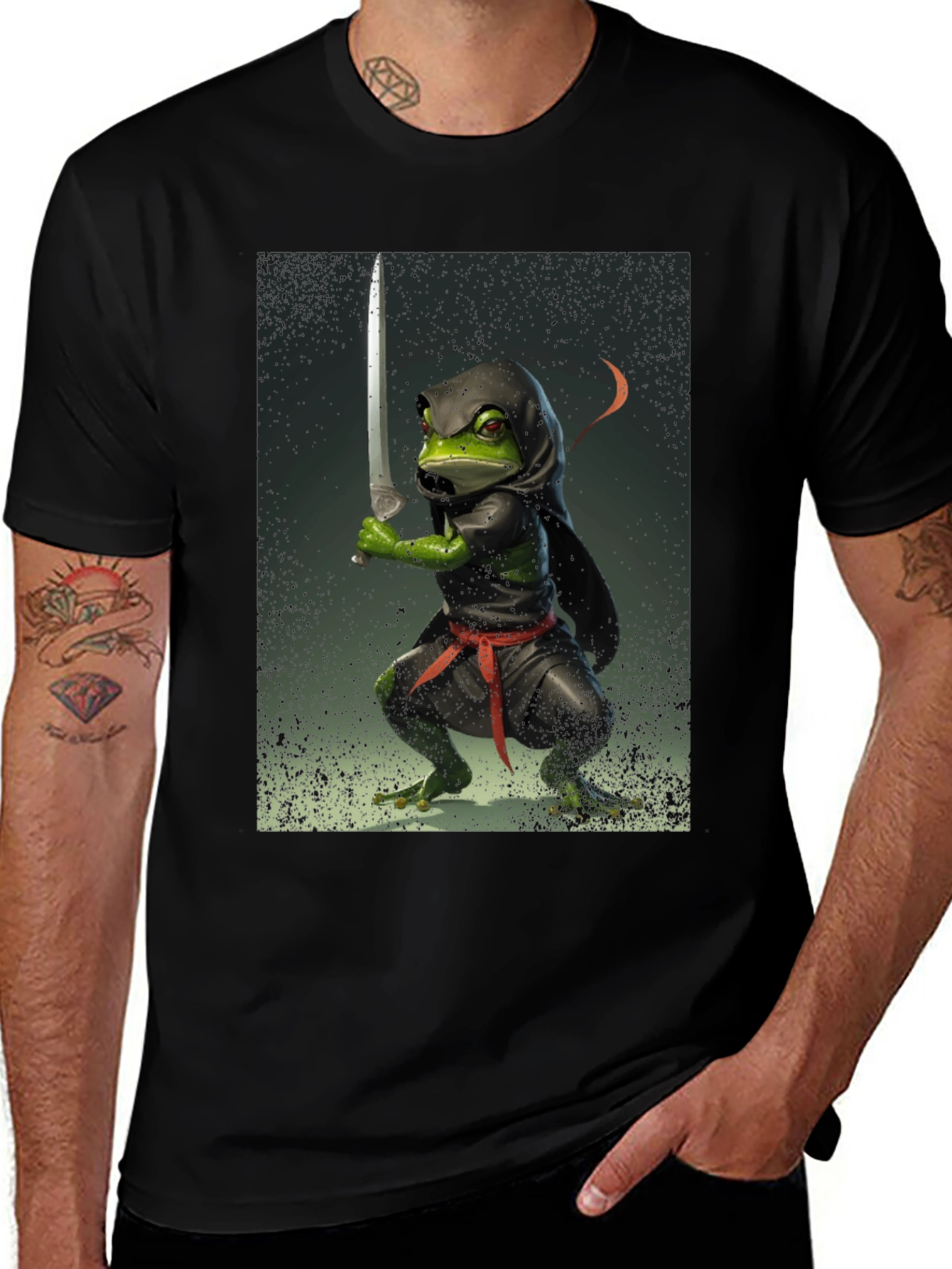 Variant 4 of Ninja Frog T-Shirt - Funny Graphic Tee