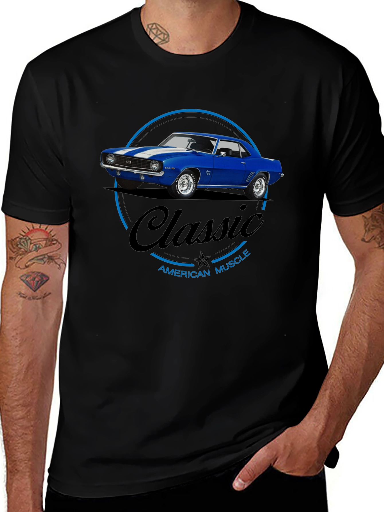 Variant 2 of Classic American Muscle Car Graphic T-Shirt