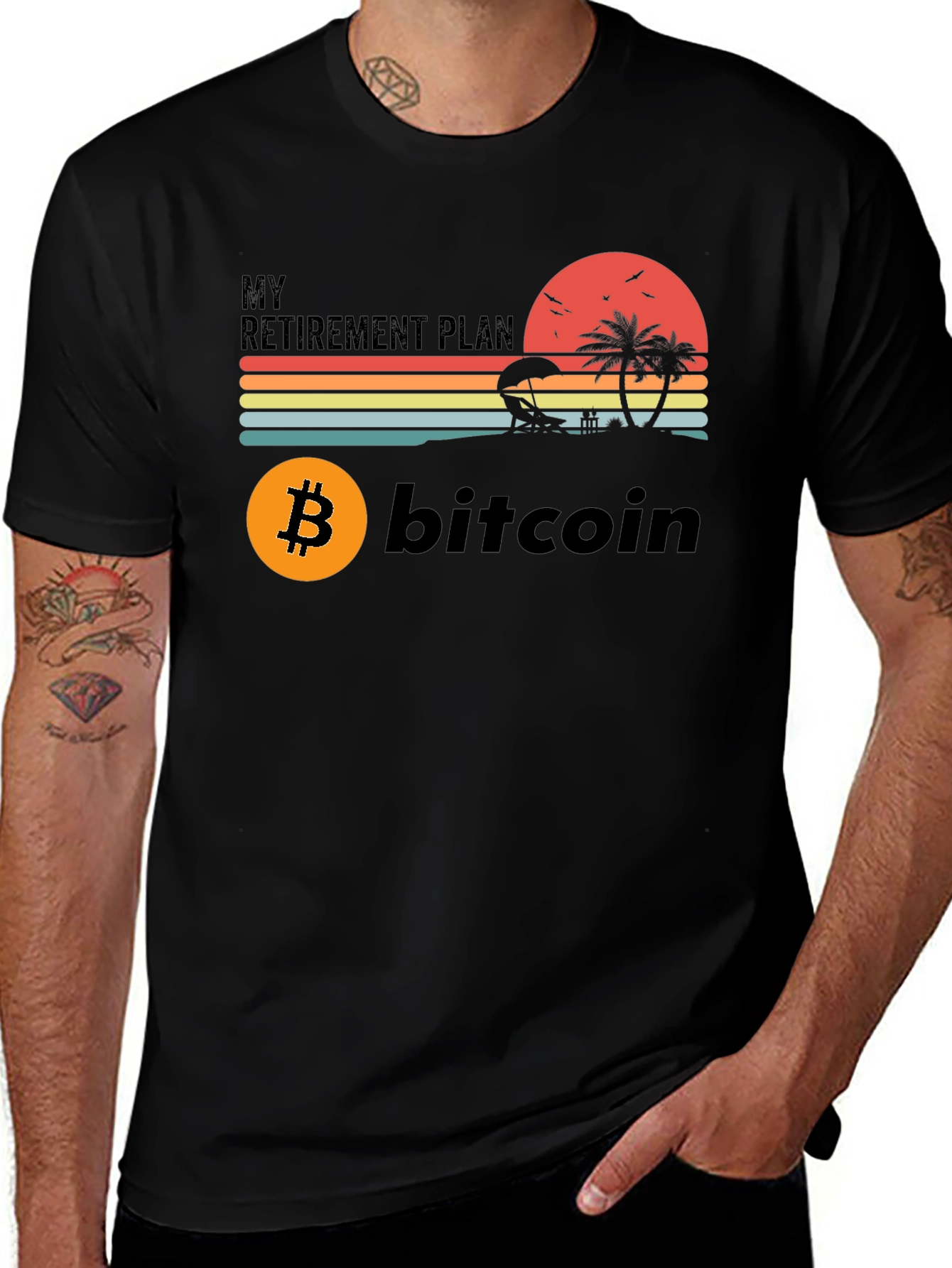 Variant 10 of Bitcoin Retirement Plan Graphic Tee
