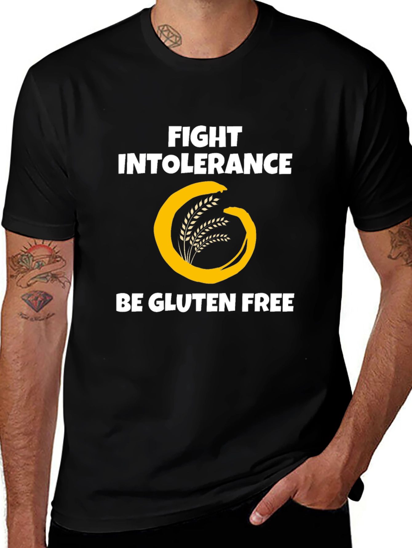 Variant 25 of Fight Intolerance Be Gluten Free T-Shirt