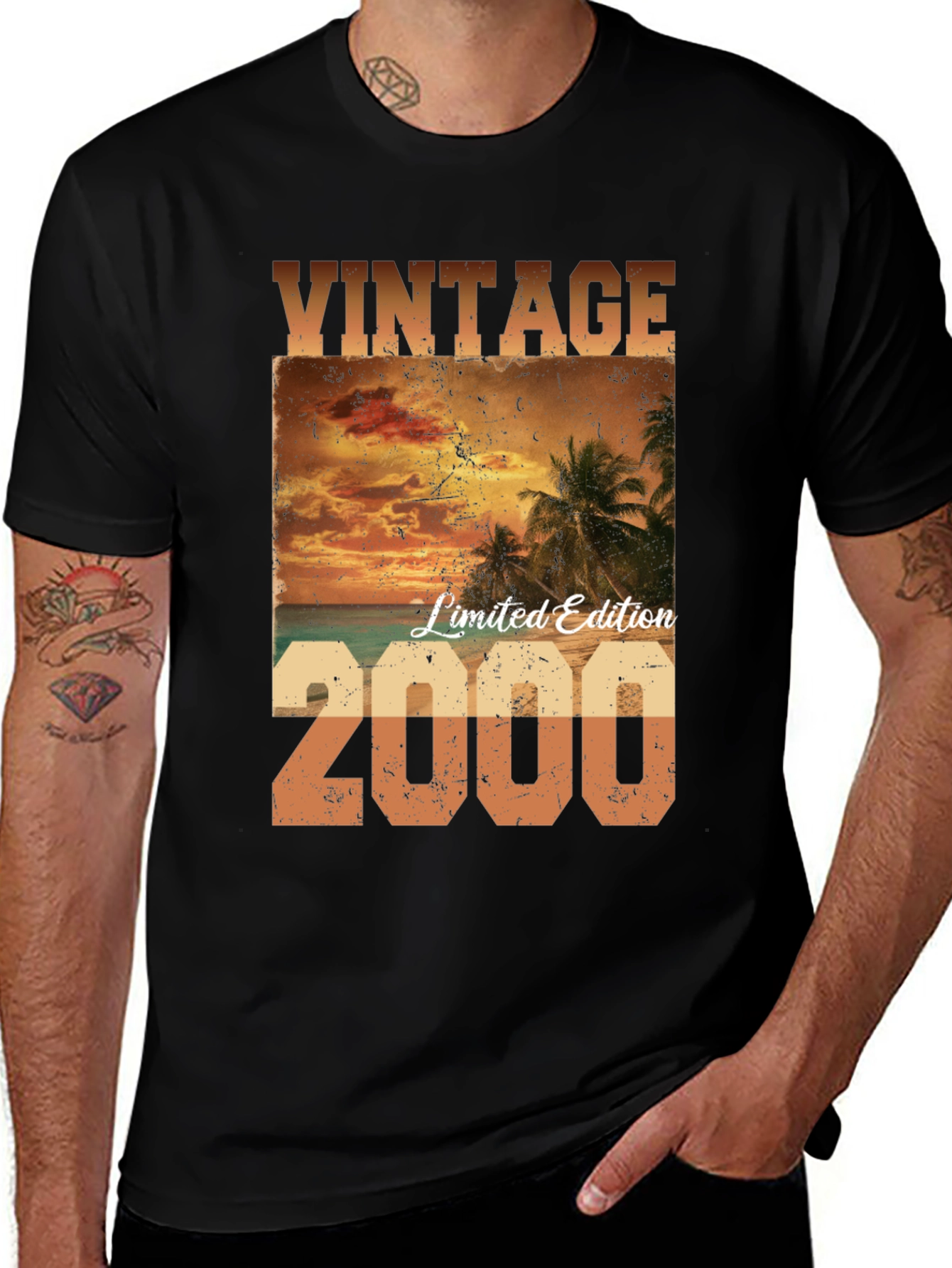 Variant 24 of Vintage 2000 Limited Edition Beach T-Shirt