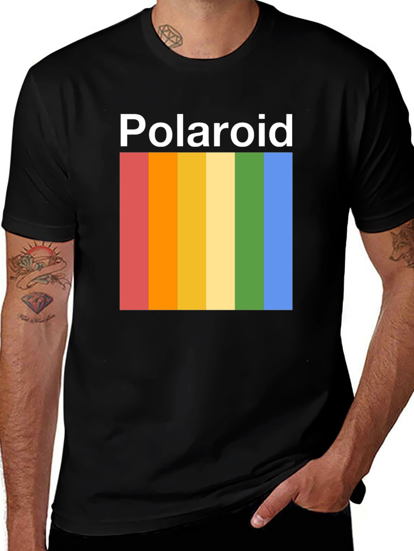 Polaroid Rainbow T-Shirt - Retro Style