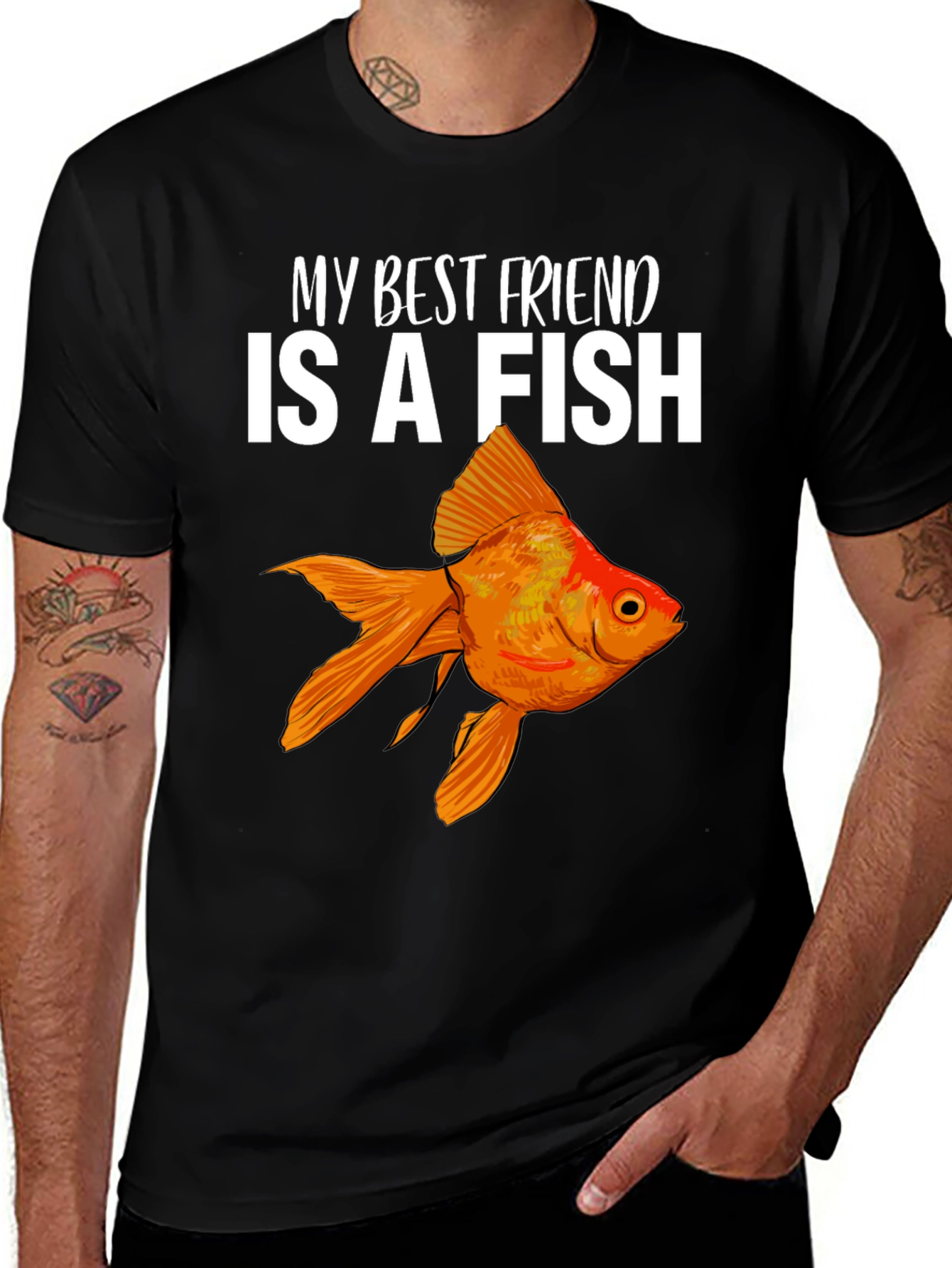 Variant 17 of My Best Friend is a Fish T-Shirt