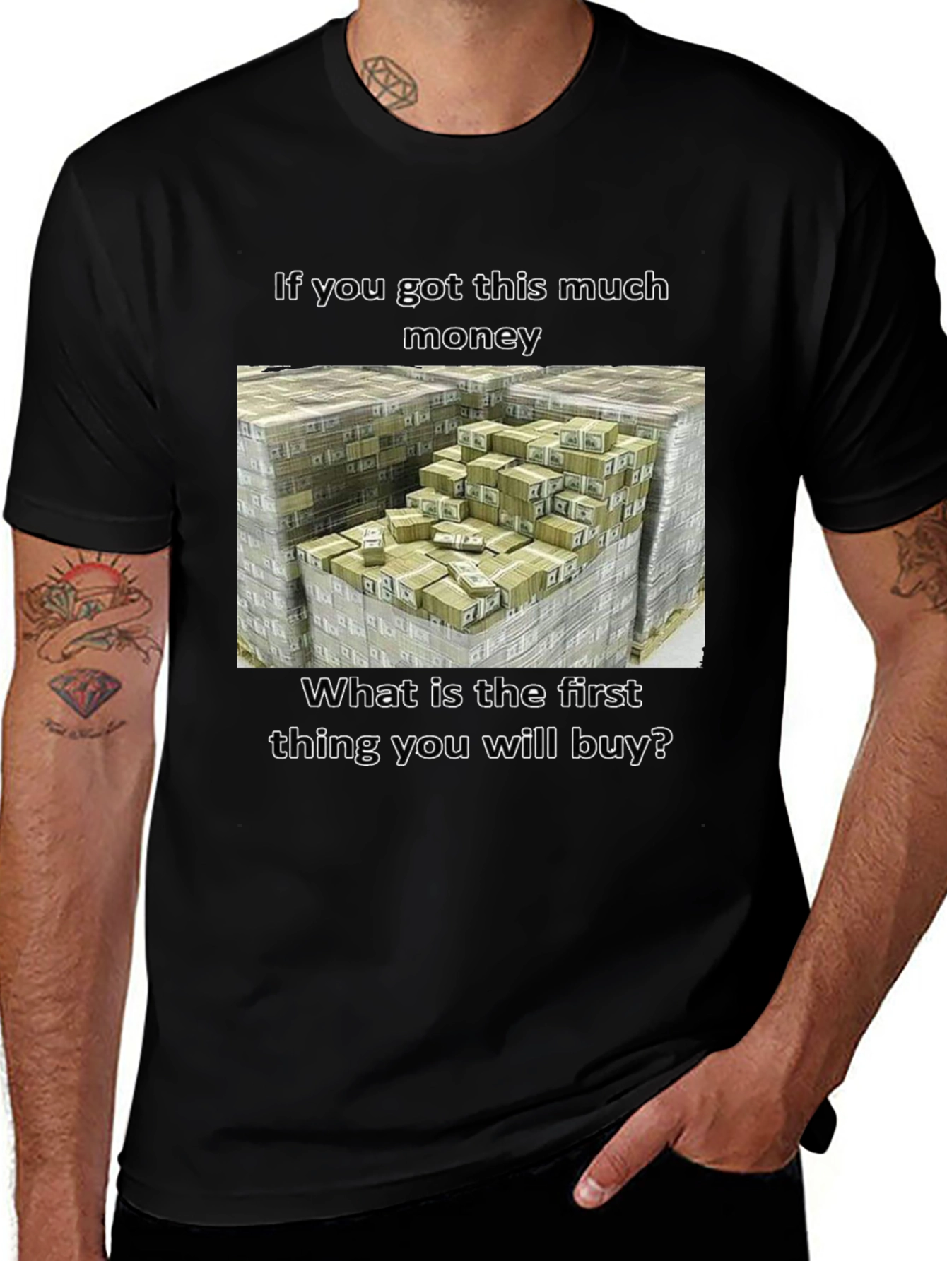 Variant 10 of Funny Money T-Shirt - What Would You Buy?
