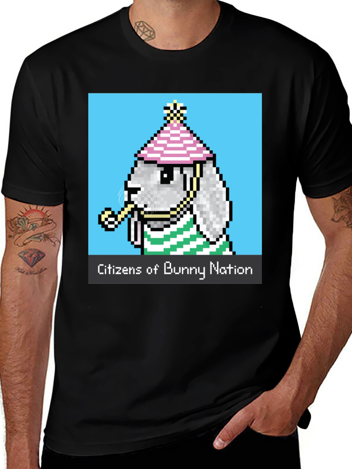 Variant 11 of Bunny Nation Graphic Tee