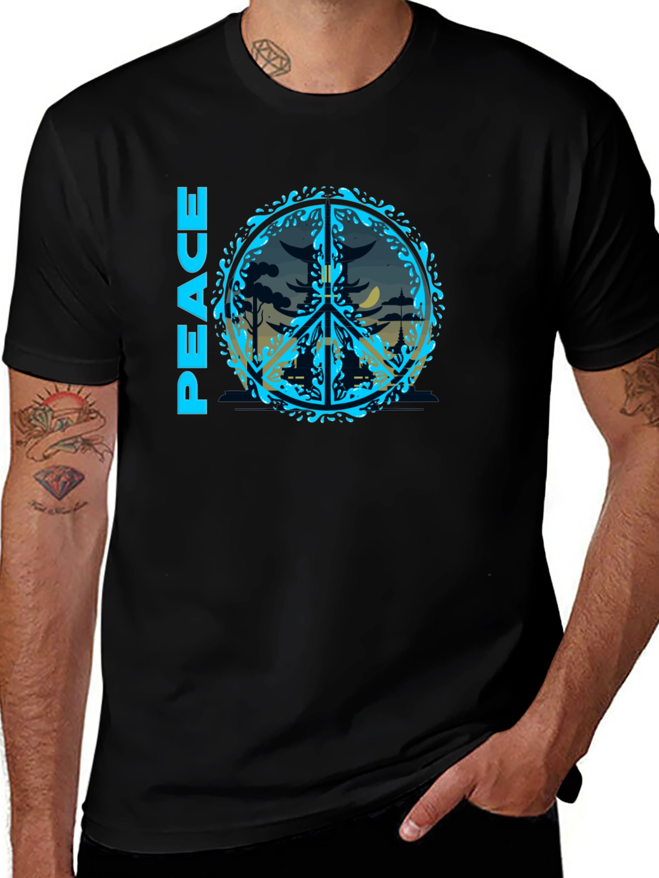 Variant 3 of Peace T-Shirt - Graphic Design