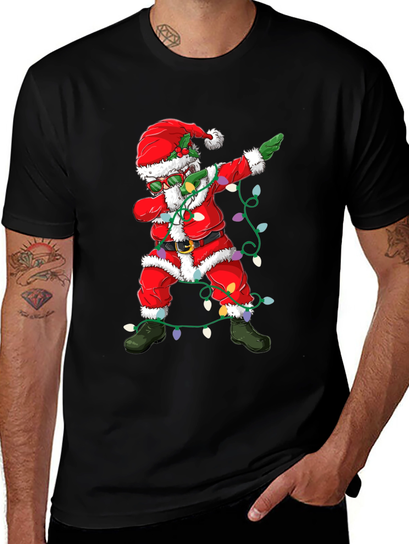 Dabbing Santa Christmas T-Shirt